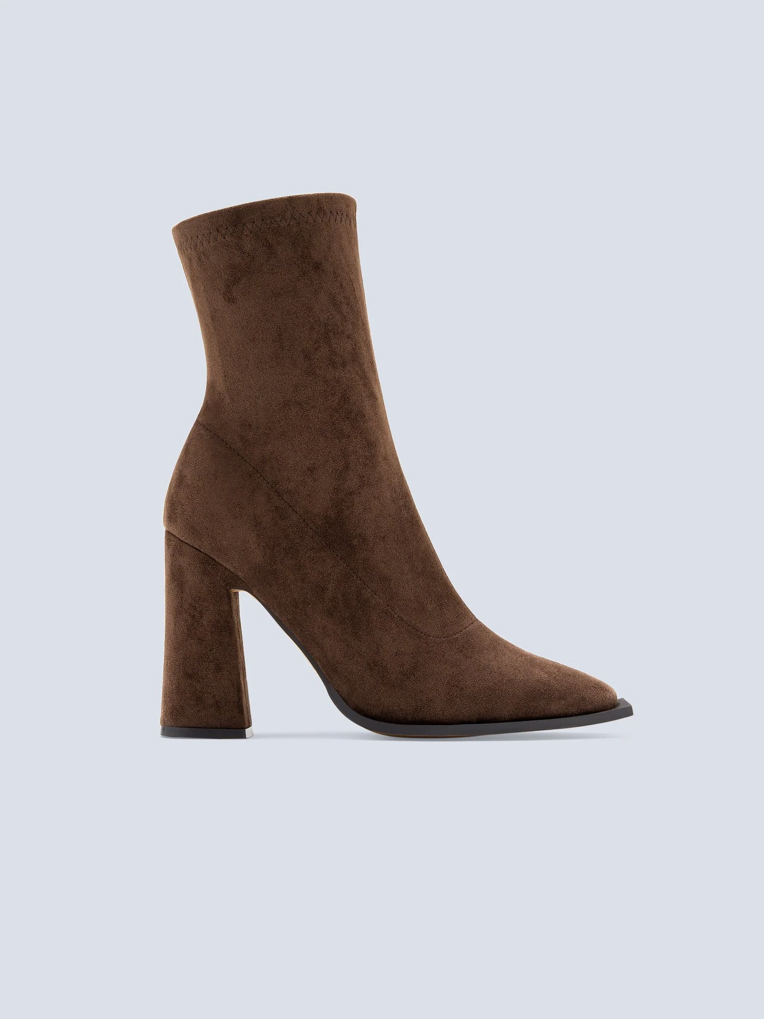 Imaan Brown Sock Bootie - Image 4