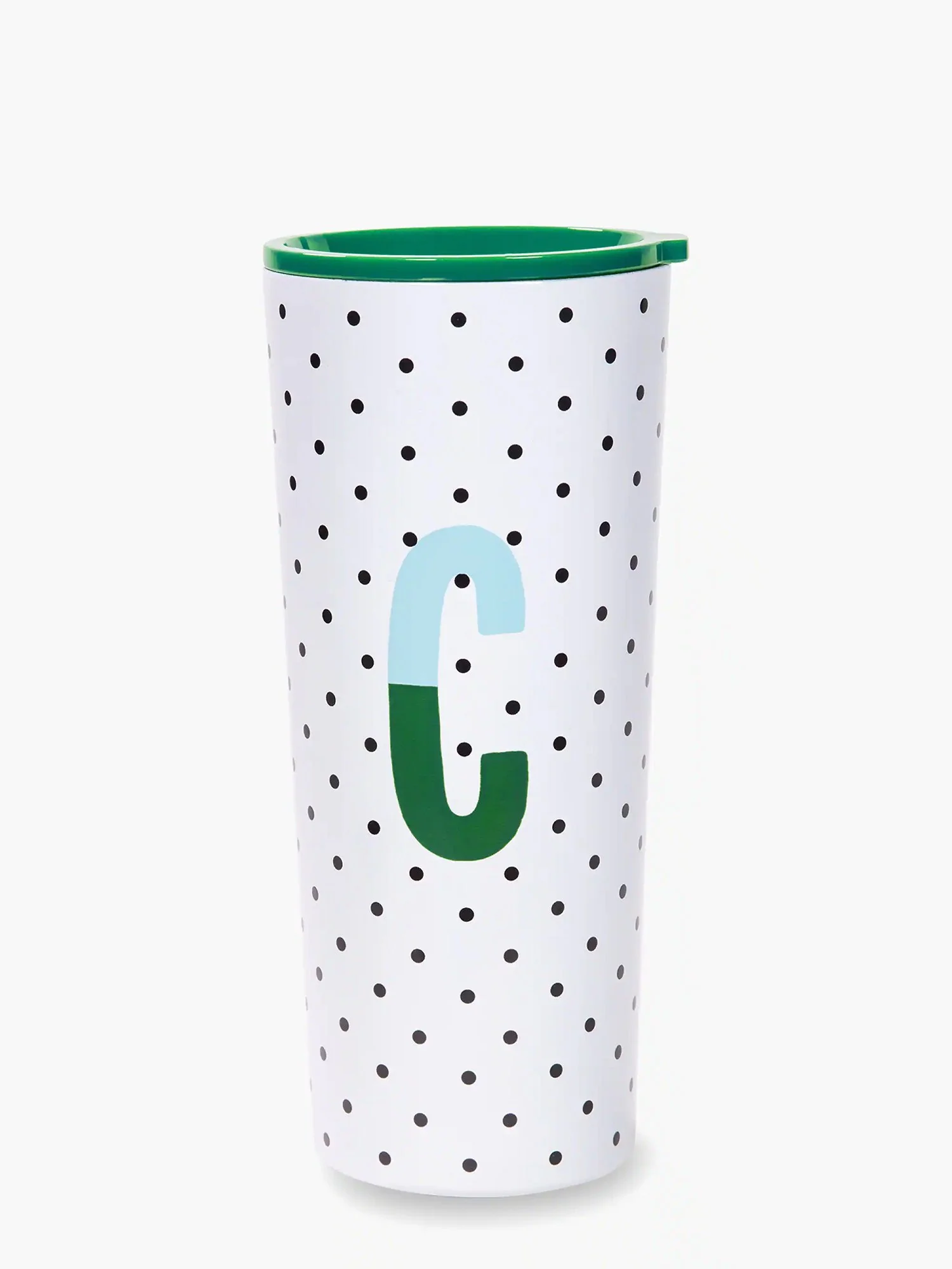 Initial Stainless Steel Tumbler C , Sparks of Joy - Kate Spade New York
