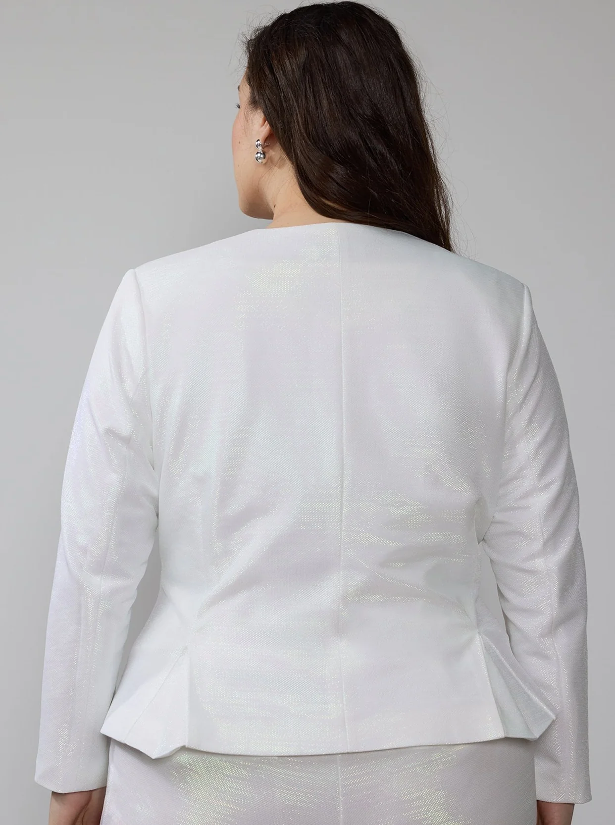 Iridescent Knit Blazer - Image 2