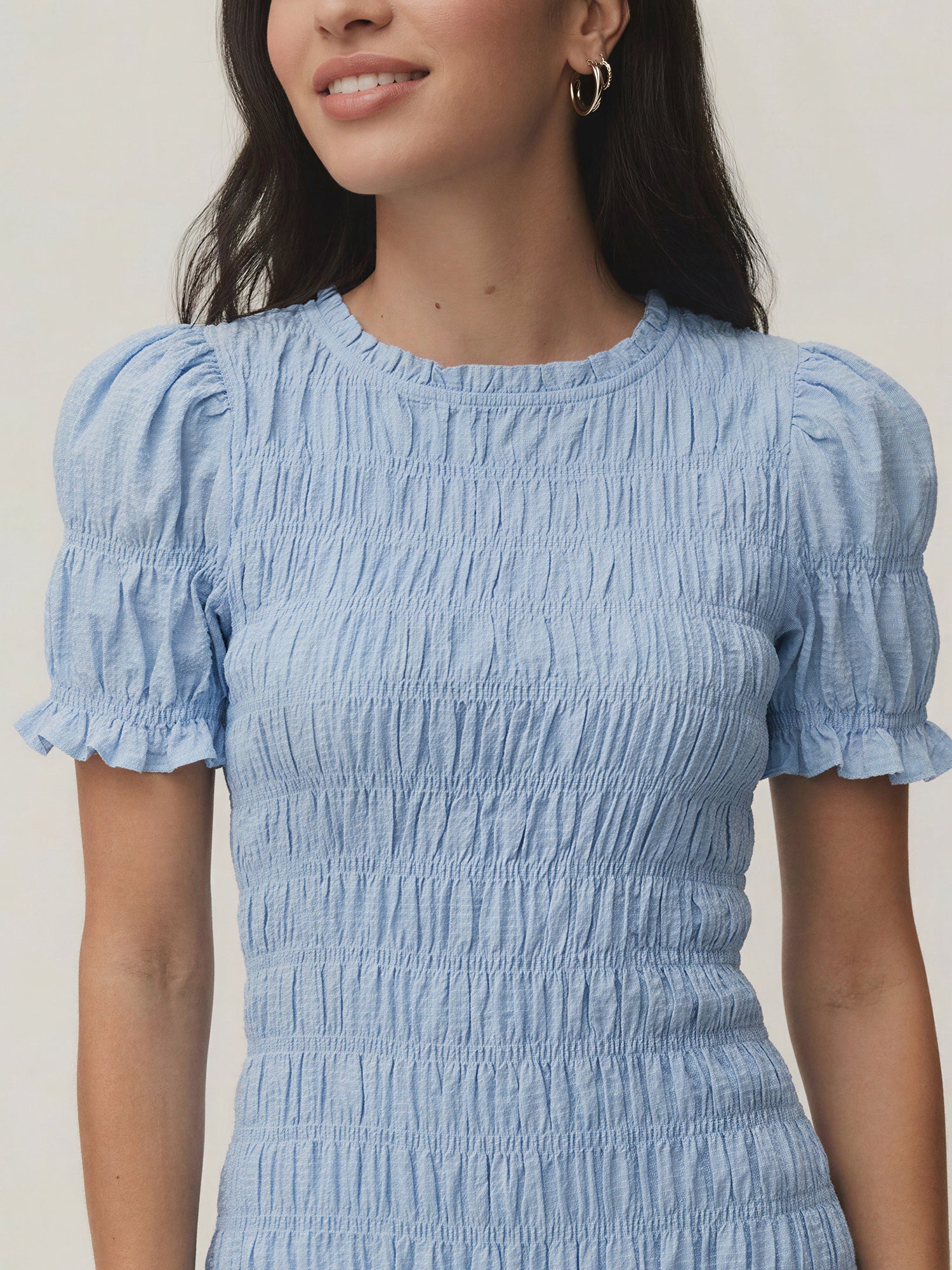 Isabel Ruched Bodycon Midi Dress - Image 3