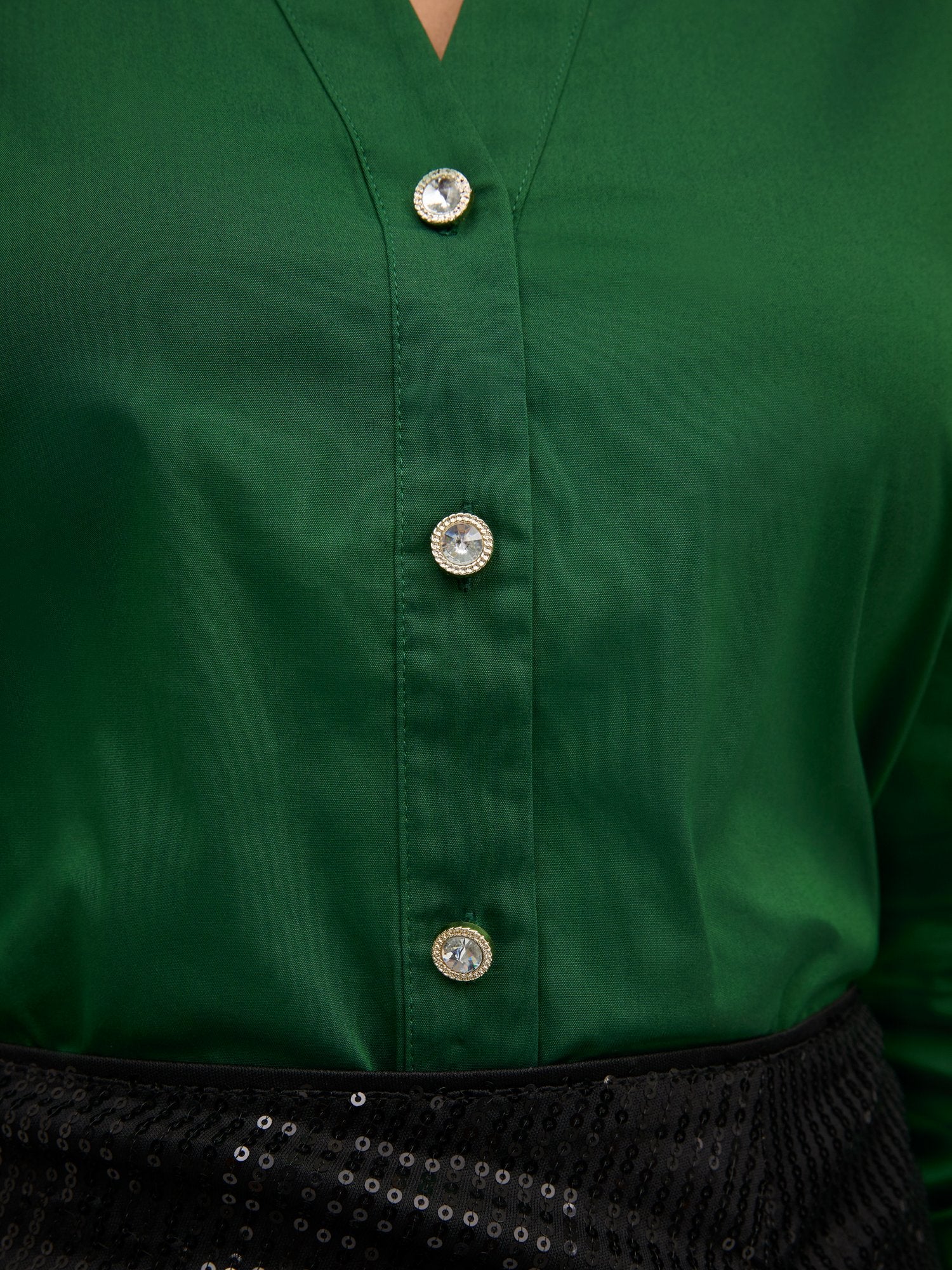 Jewel Puff-Sleeve Button-Front - NY&C Madison Shirt® - Image 23