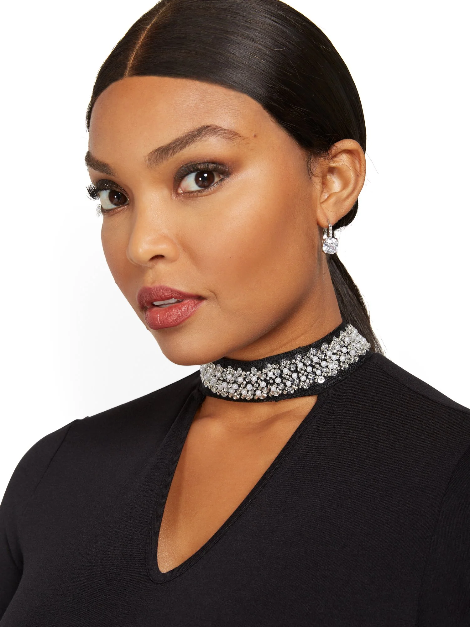 Jeweled-Neck Bodysuit - Image 4