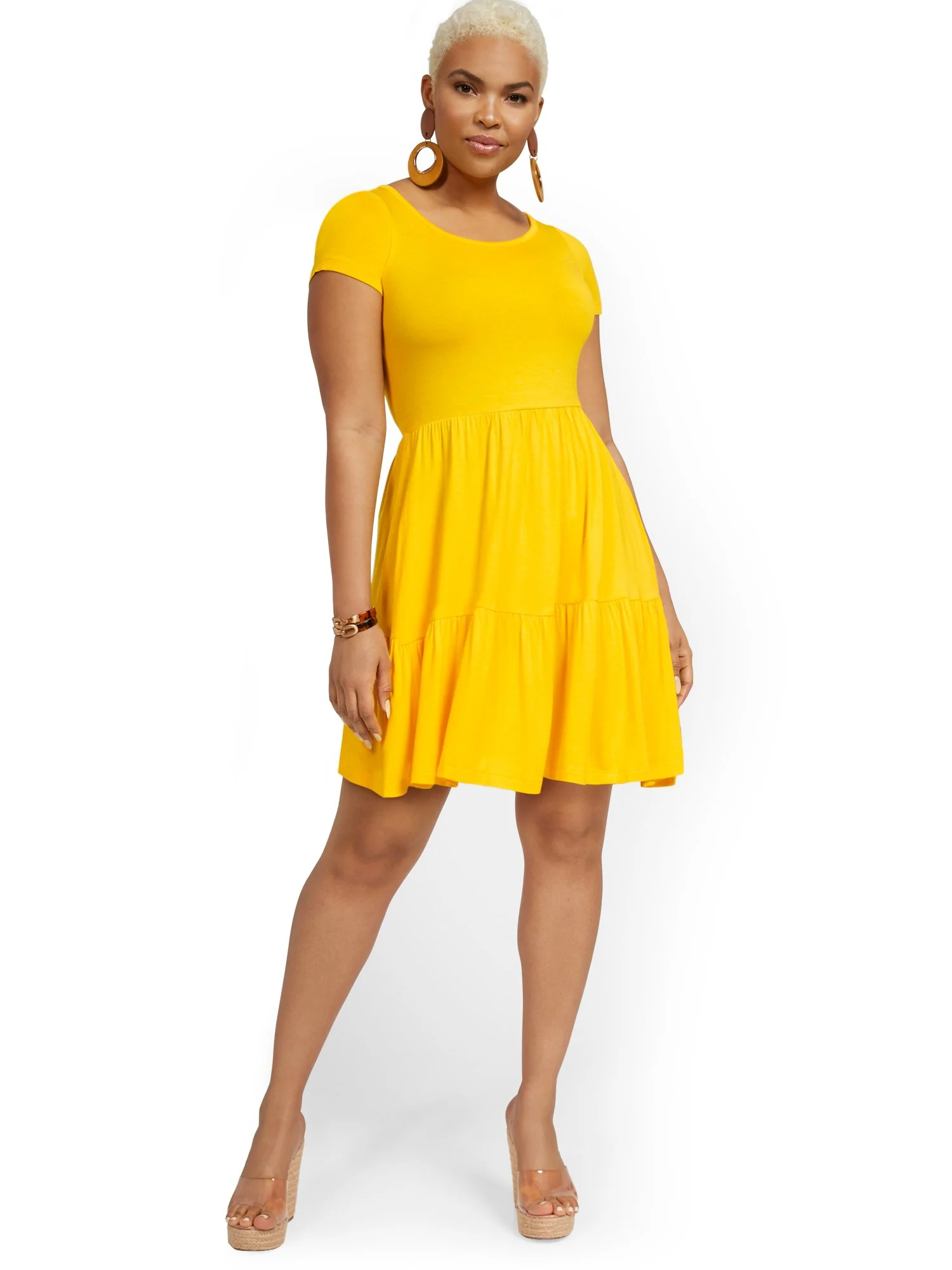 Knit Babydoll Dress - Image 8
