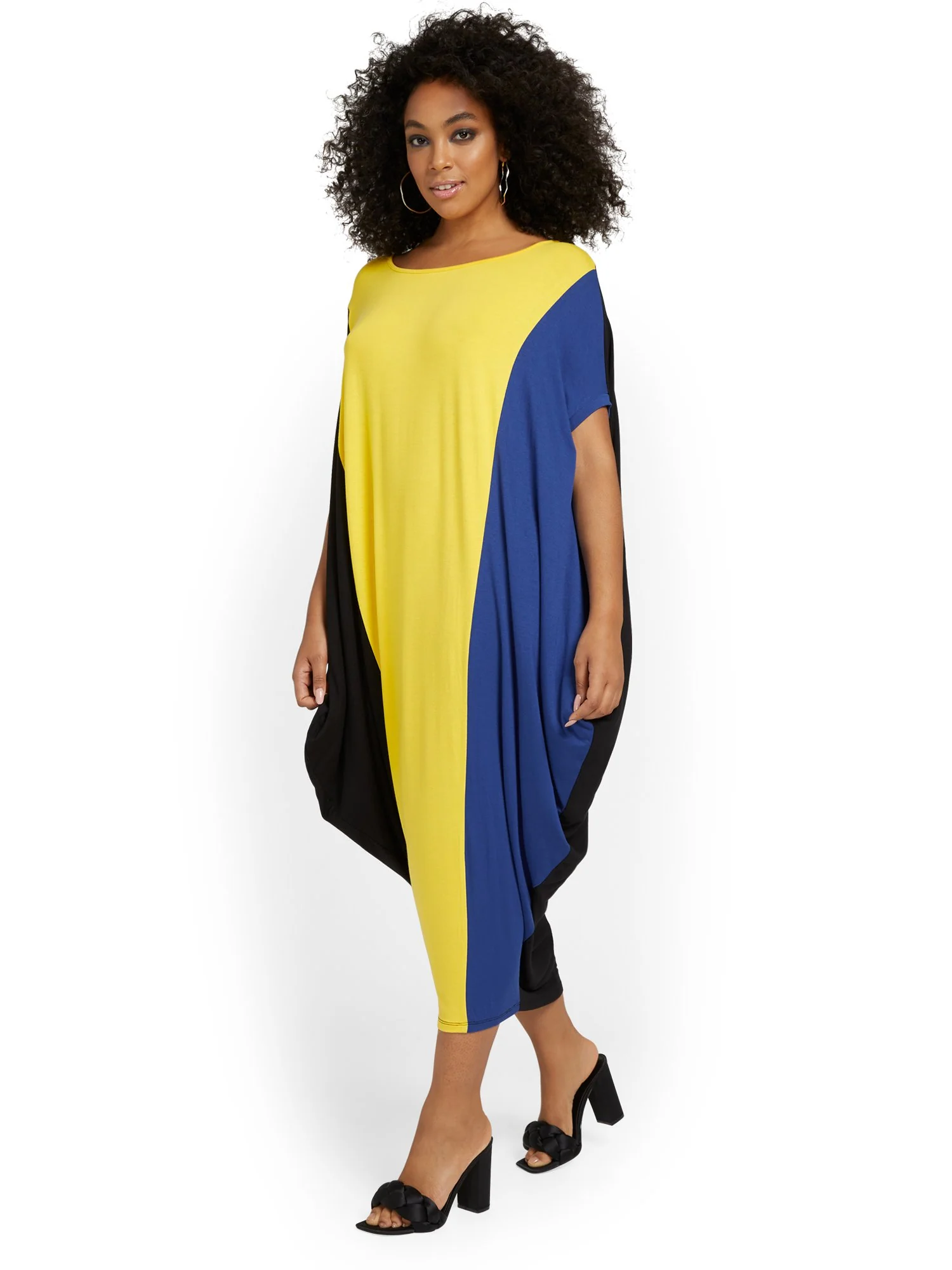 Knit Colorblock Caftan Maxi Dress - Image 10