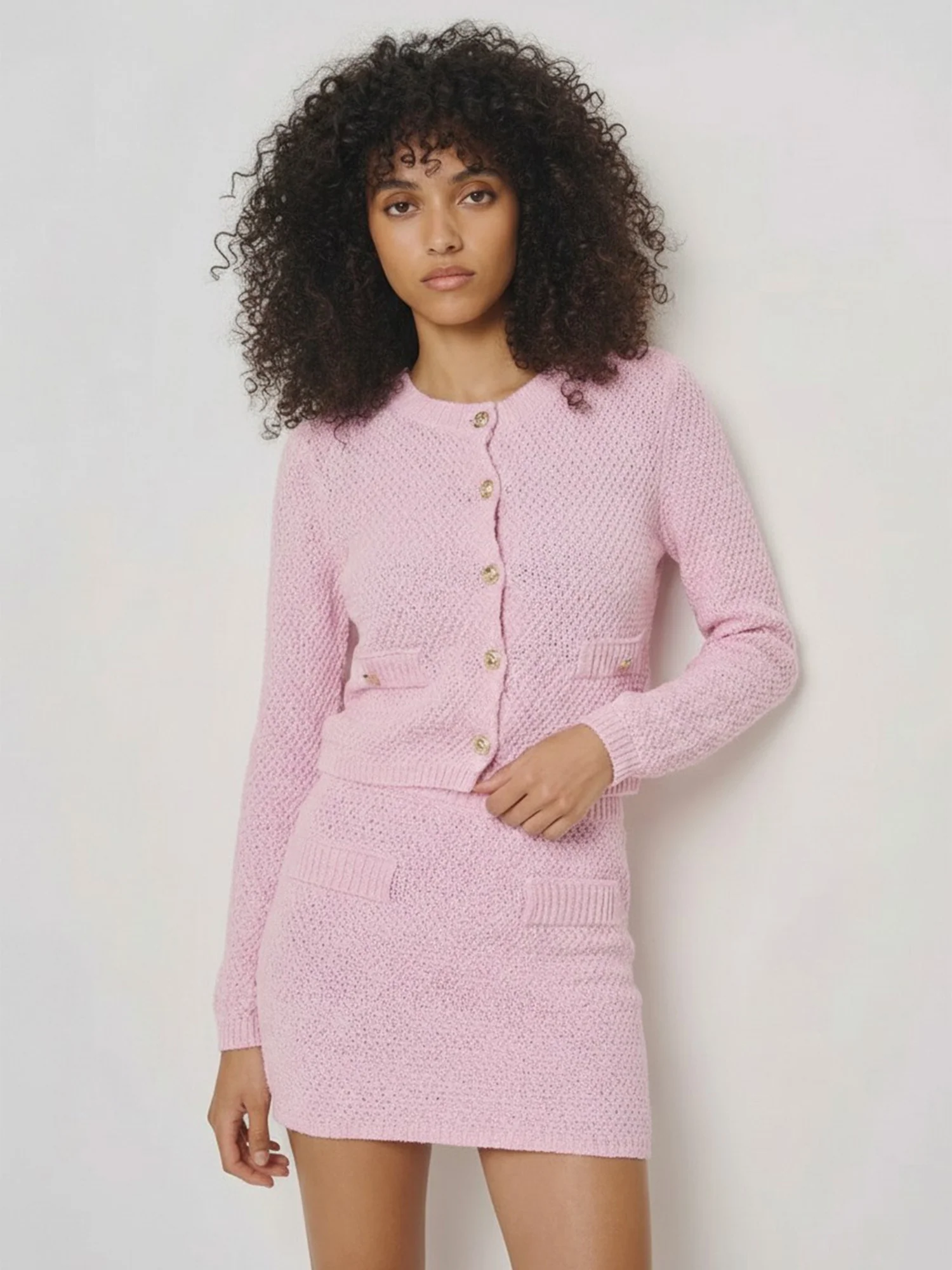 Knit Two Pocket Mini Skirt - Image 2