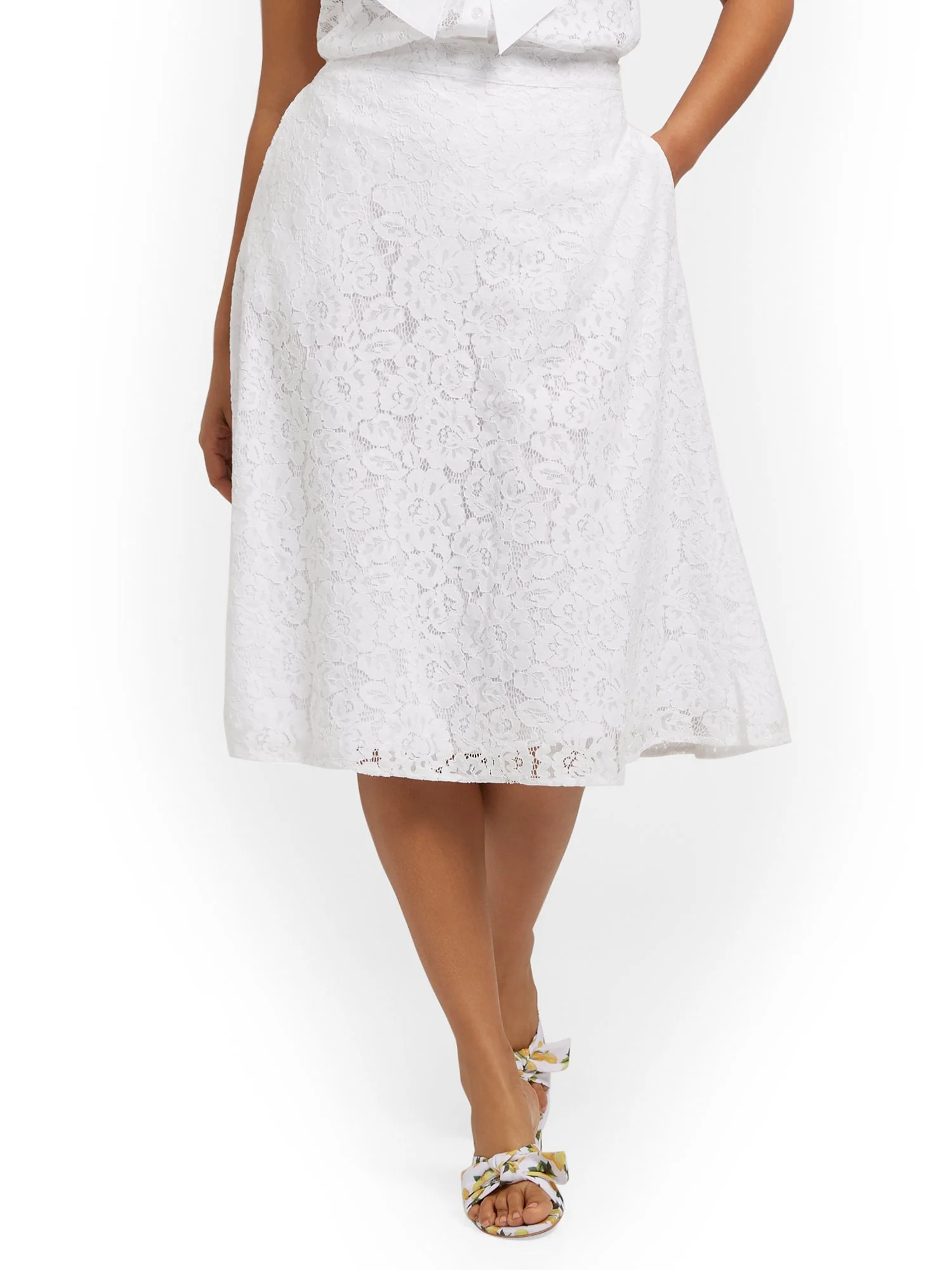 Lace A-Line Skirt - Image 2