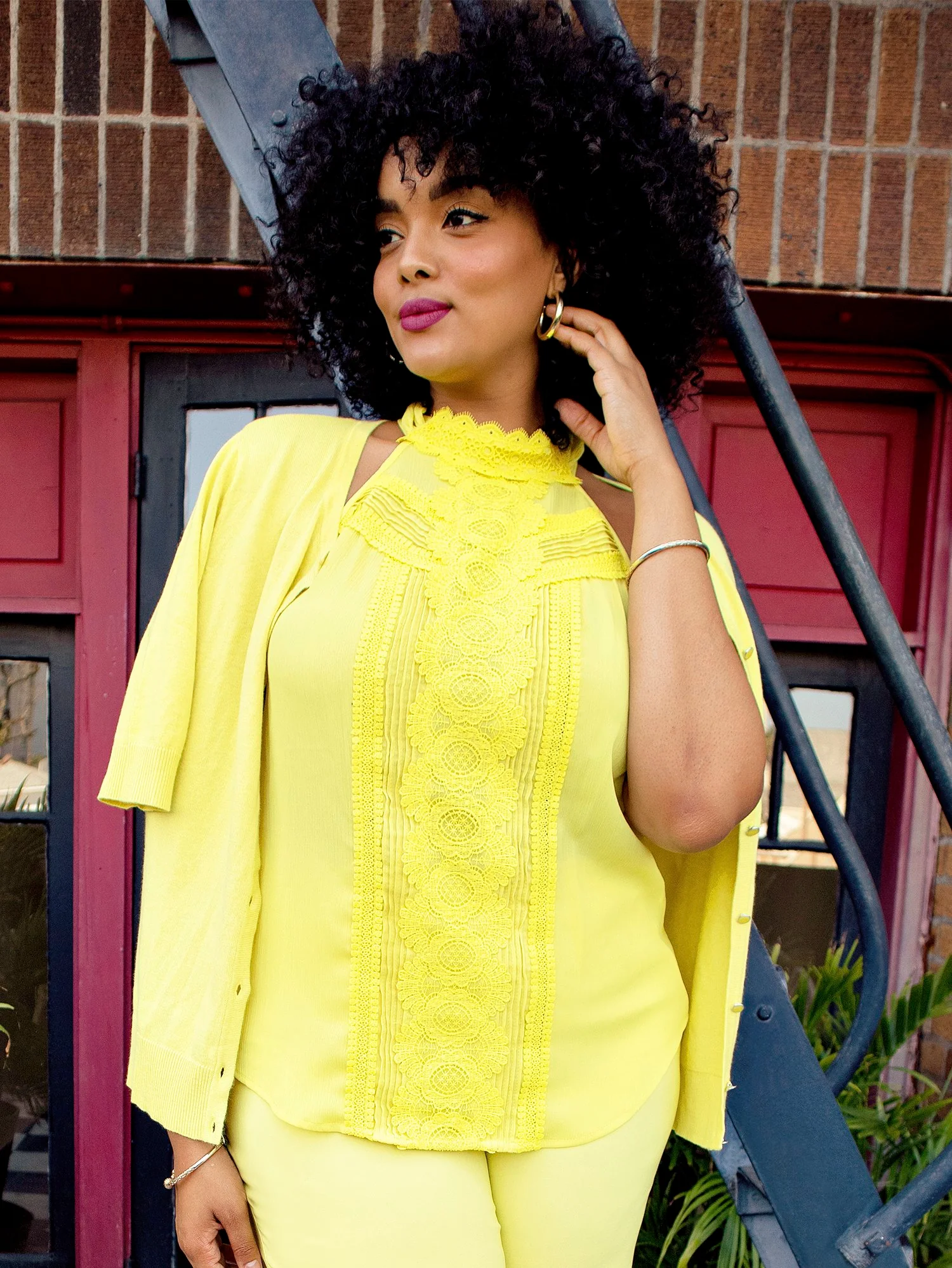 Lace Halter Top - 7th Avenue - Image 3