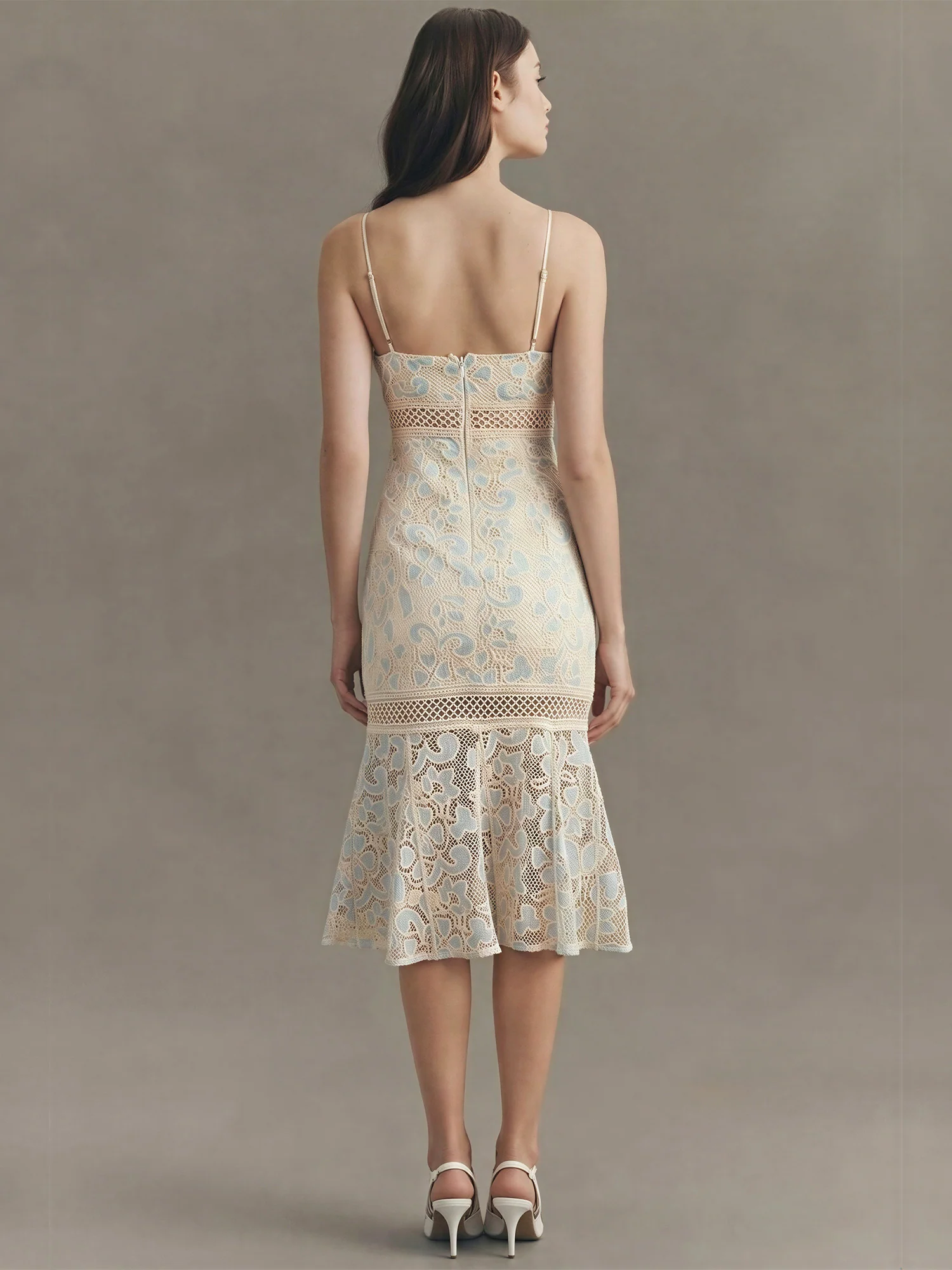 Lace Midi Dress - Image 3