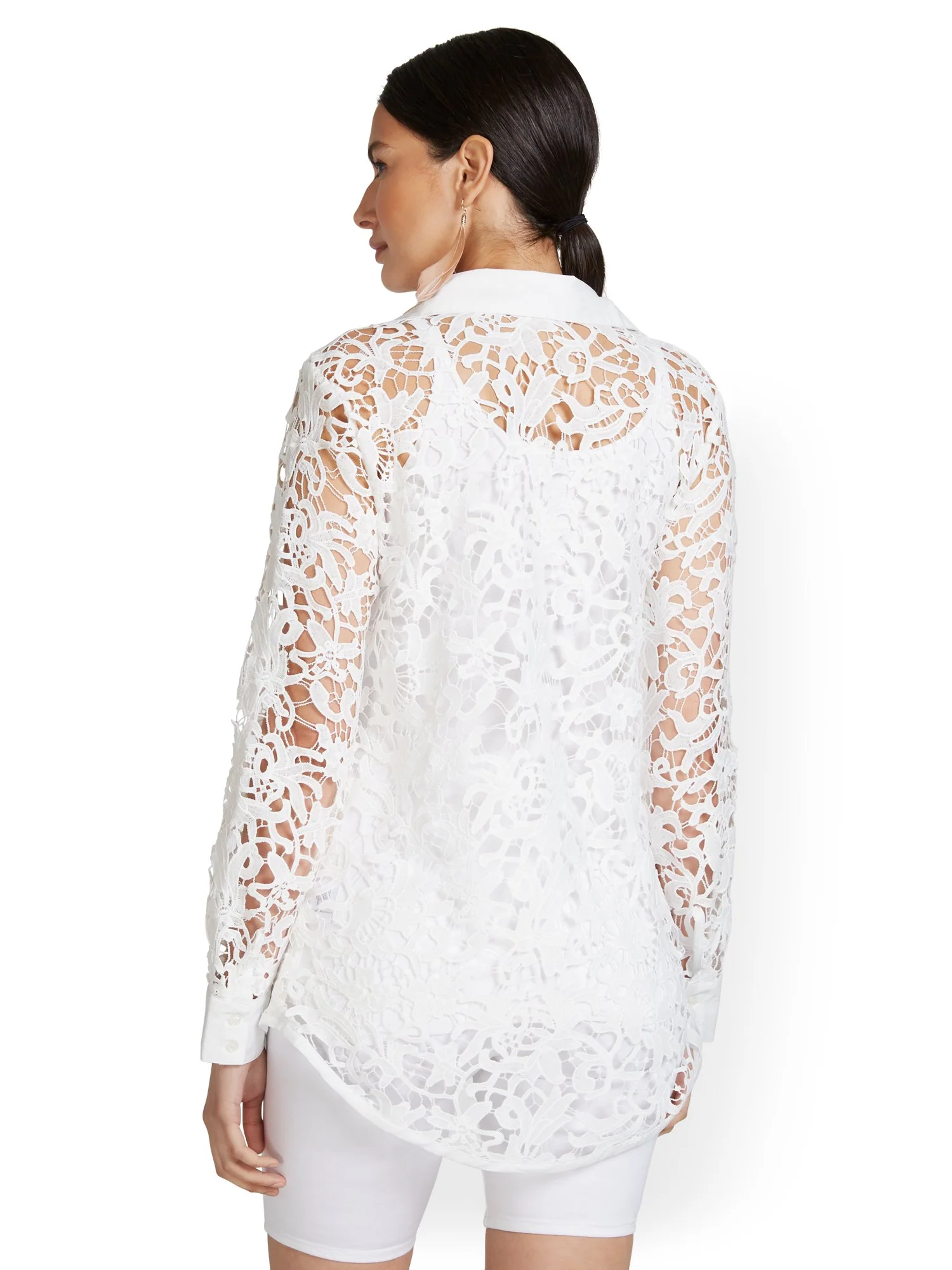 Lace Modern Madison Tunic Shirt - Lily & Cali - Image 3