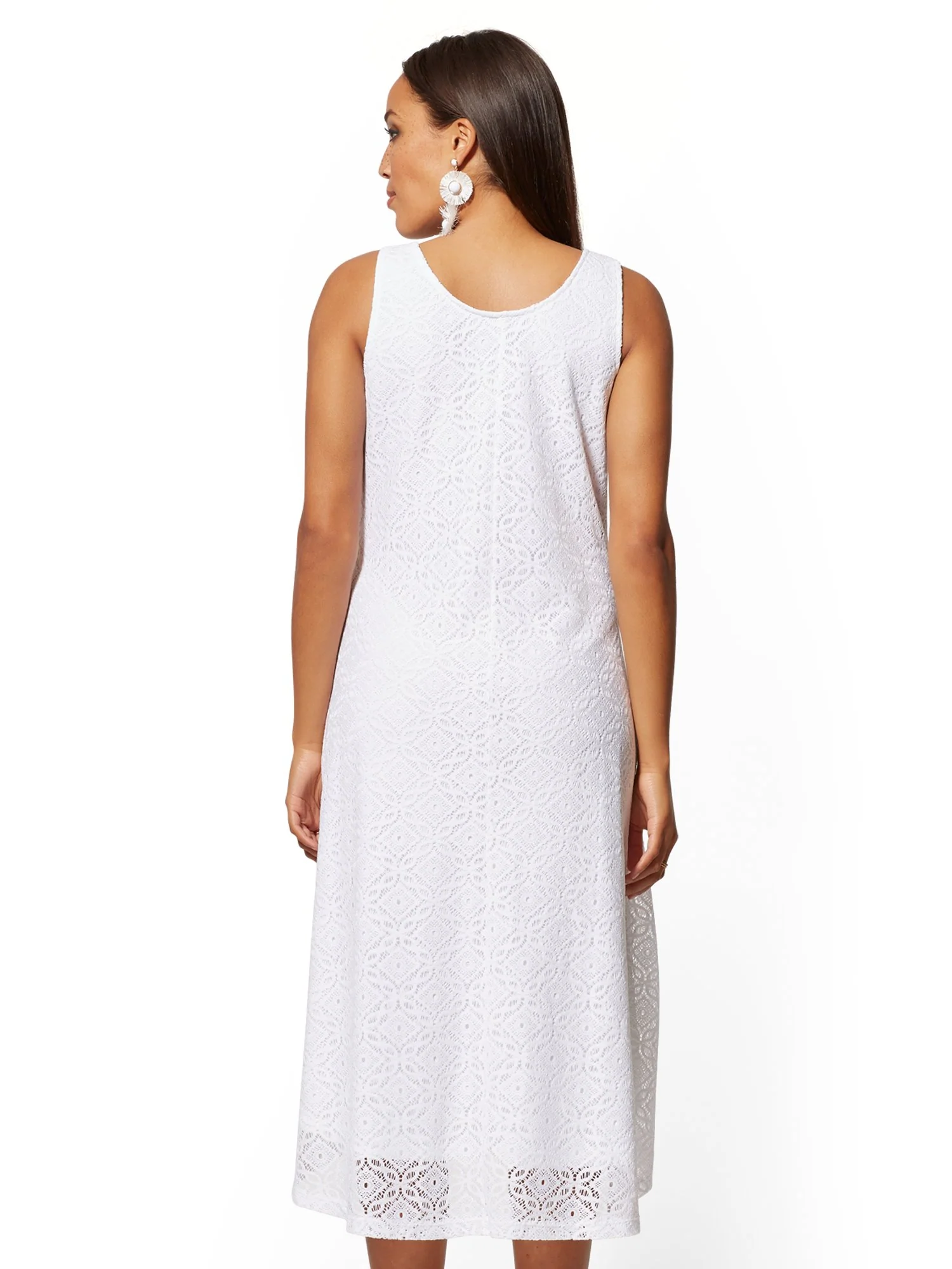 Lace-Overlay Hi-Lo Tank Dress - Image 3