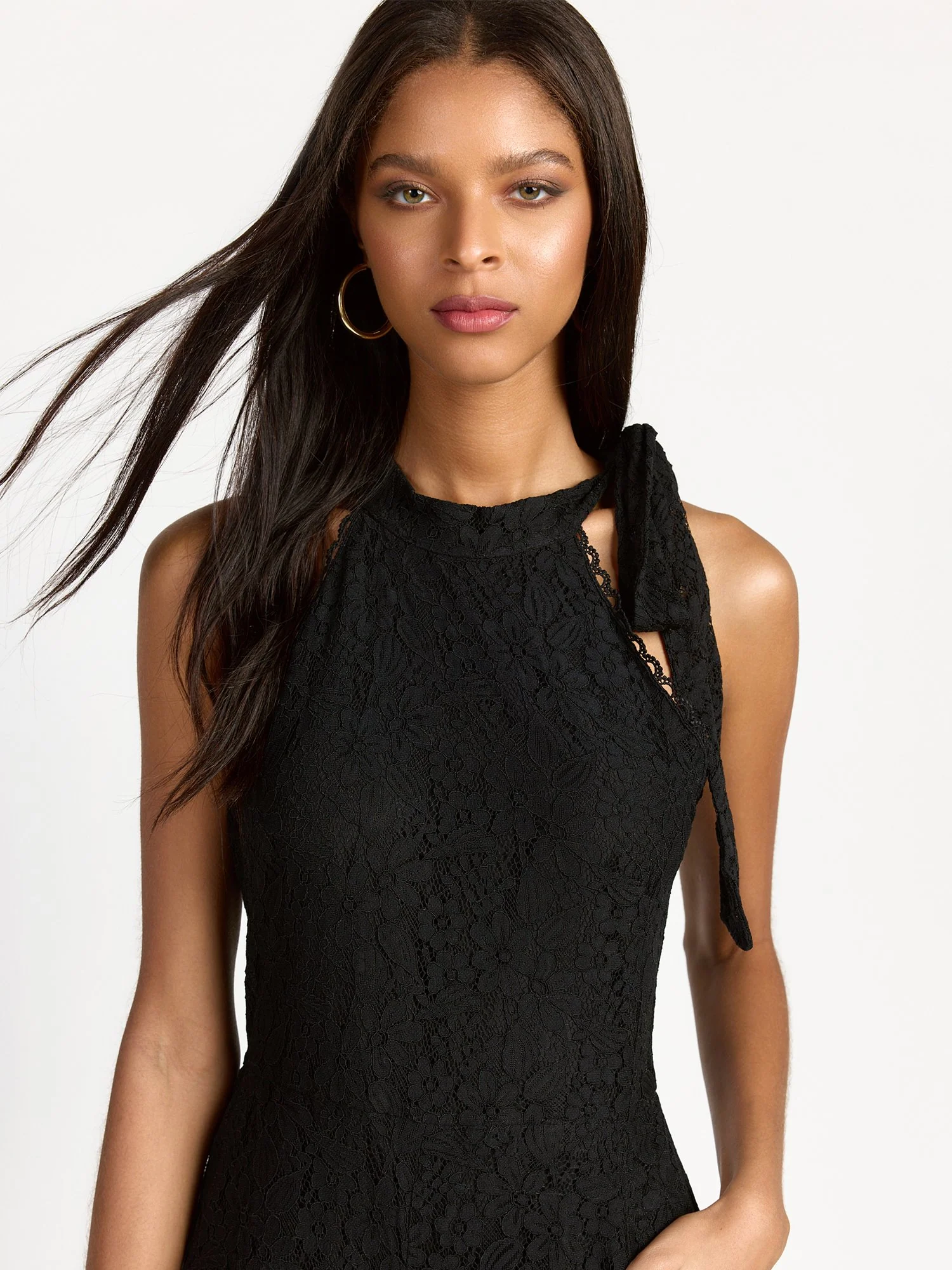 Lace Tie-Shoulder Jumpsuit - Just Me - Image 3