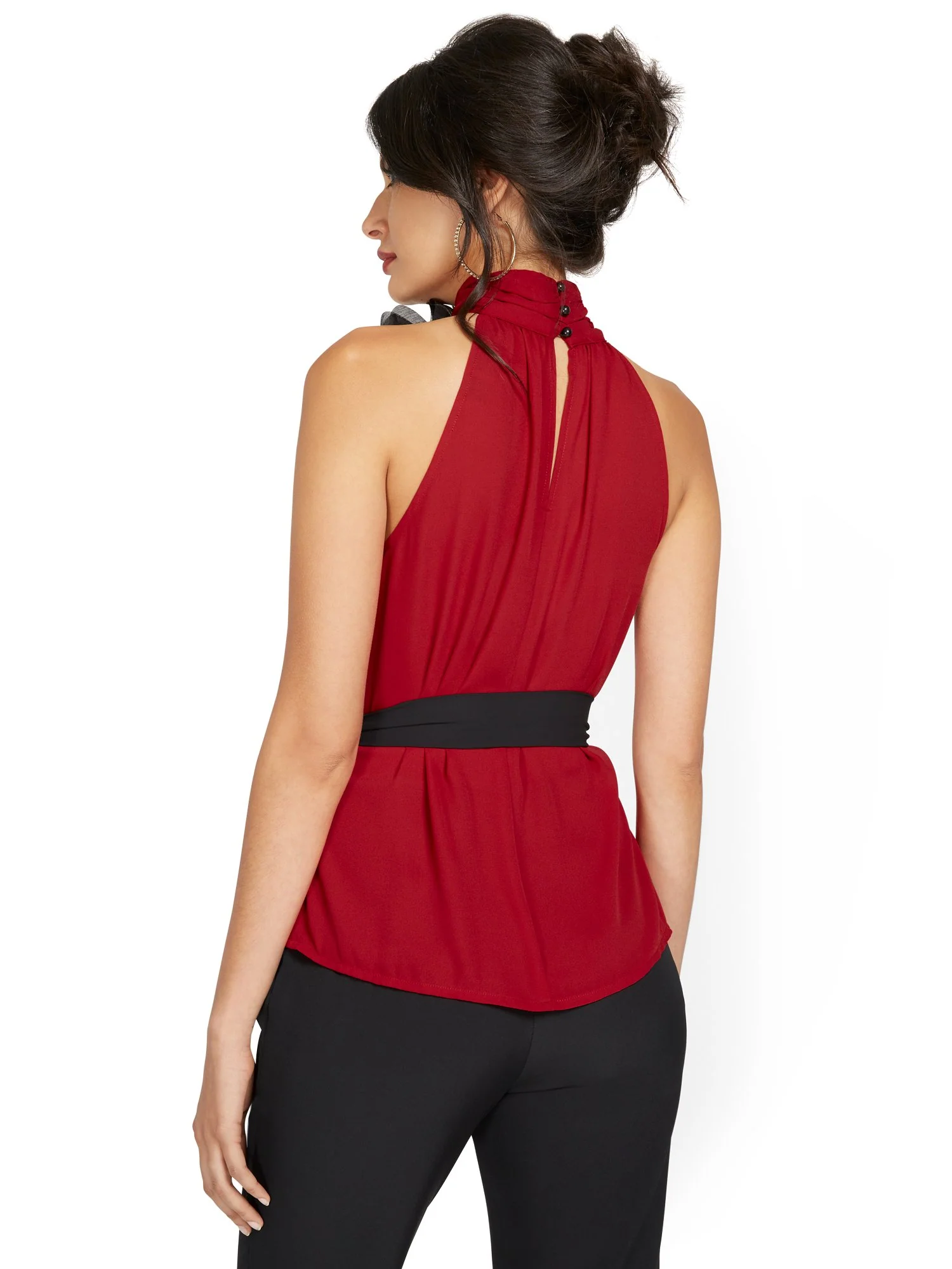 Lace-Trim Halter Top - Image 3