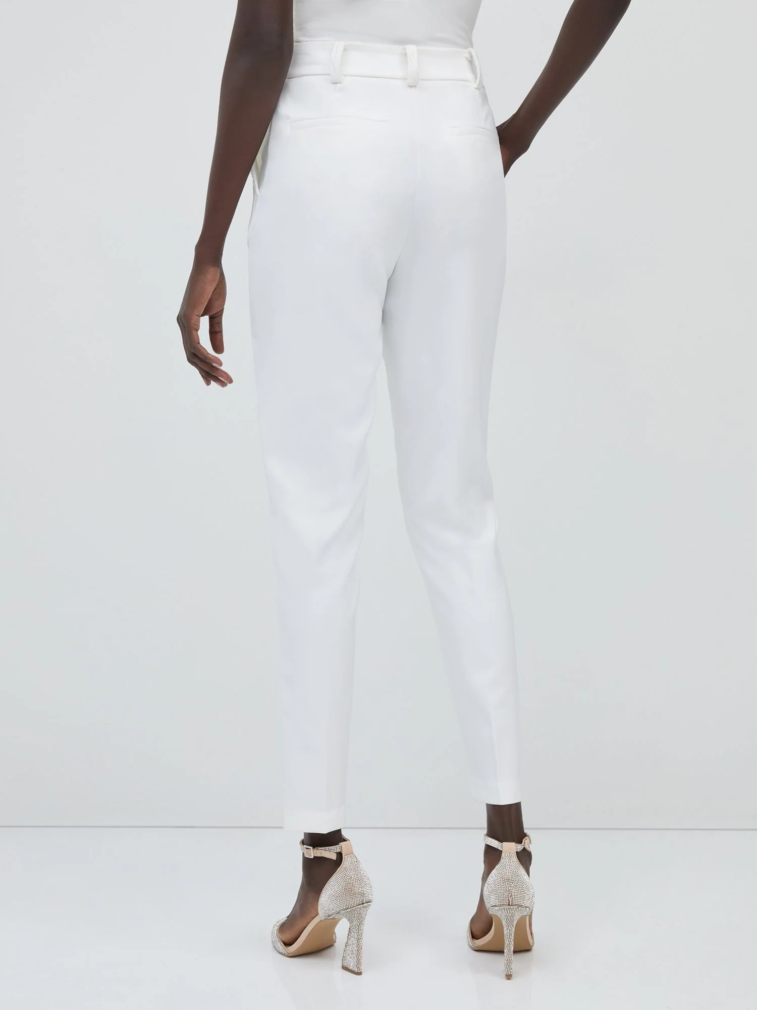 Lace-Trim Slim-Leg Pant - Image 3