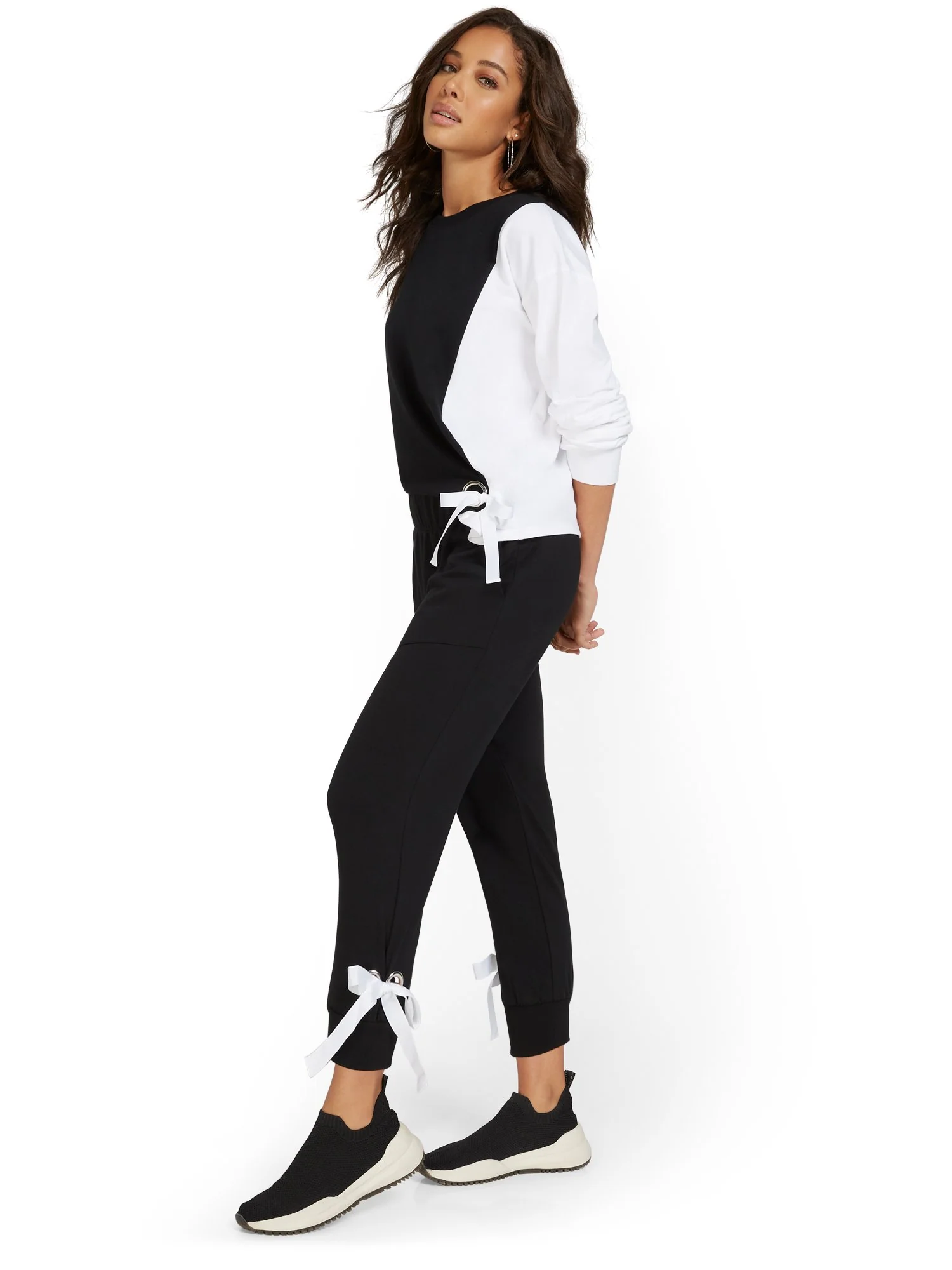Lace-Up French Terry Jogger Pant - Image 5