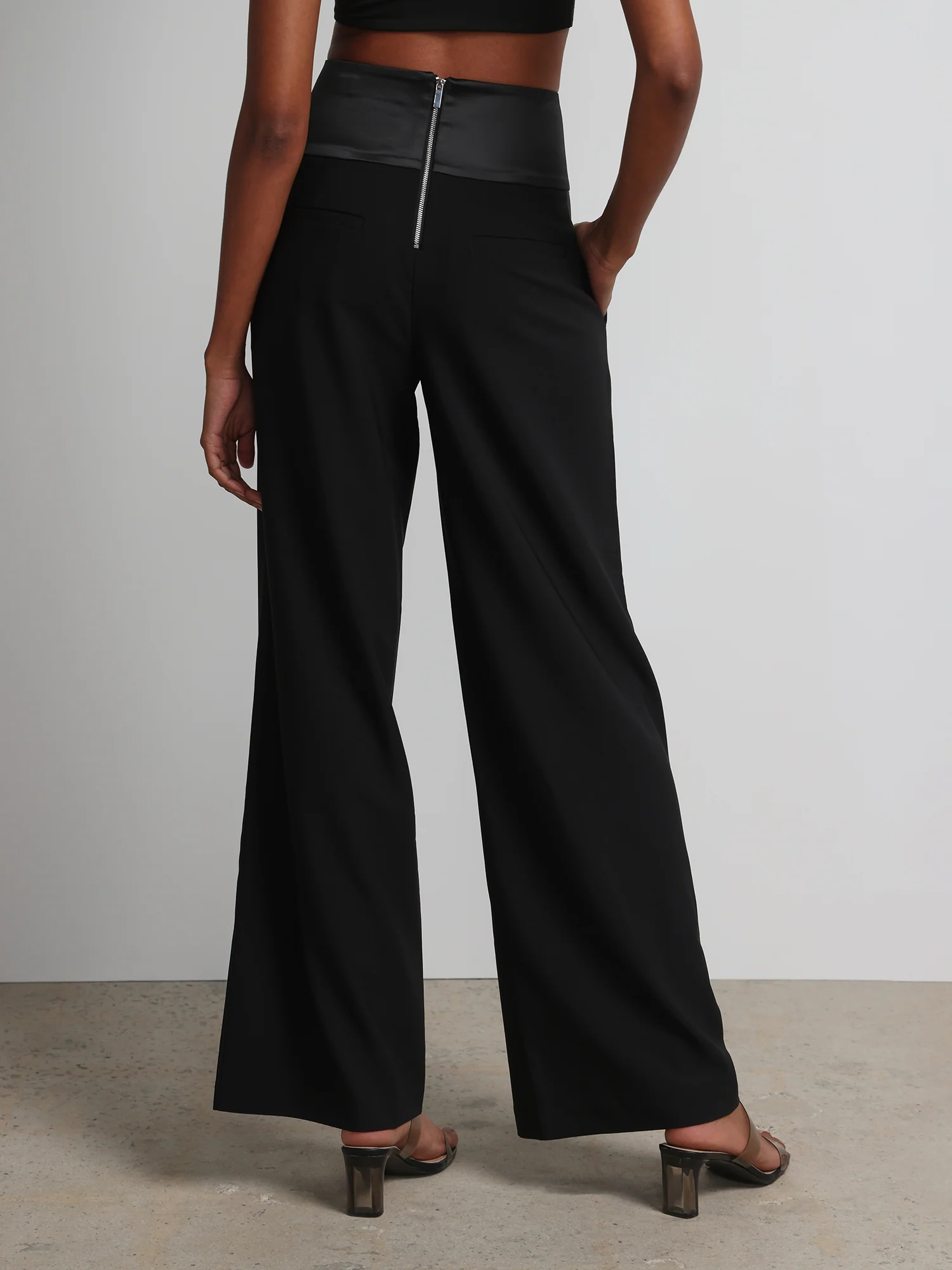 Lace-Up Palazzo Pant - Image 3