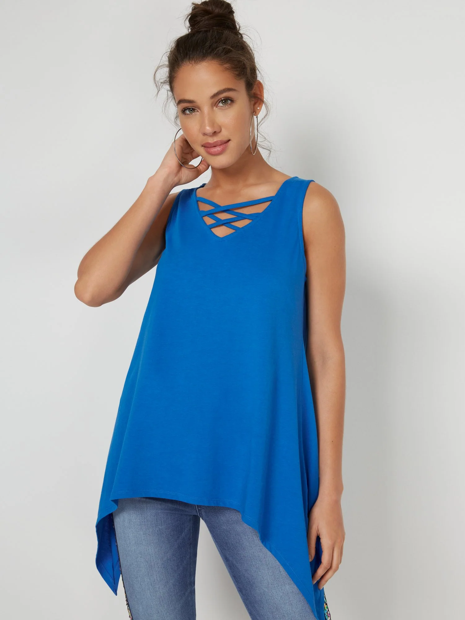 Lace-Up Perfect Tunic Tee