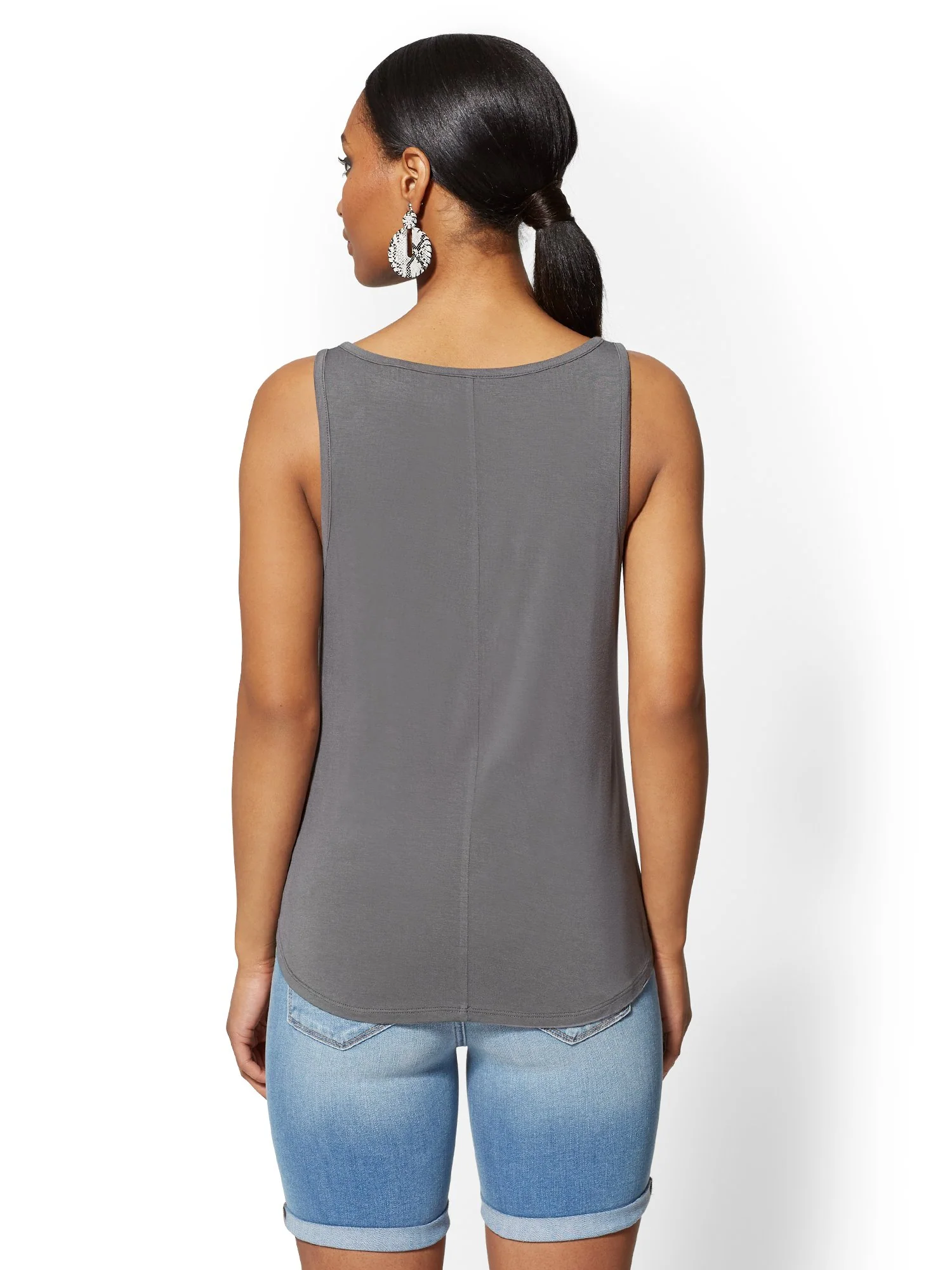Lace-Up Tank Top - Soho Soft Tee - Image 32