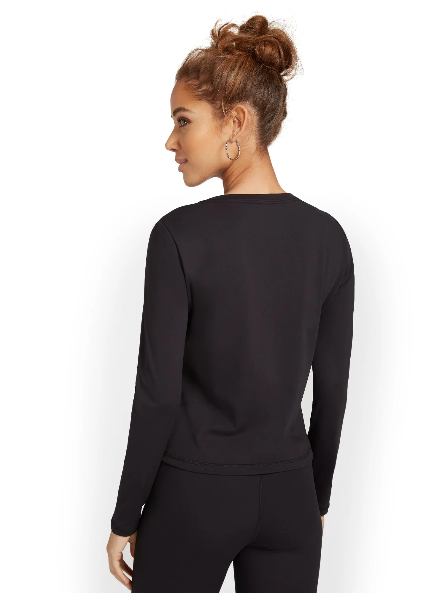 Lace-Up Yoga Top - City Contour - Image 3