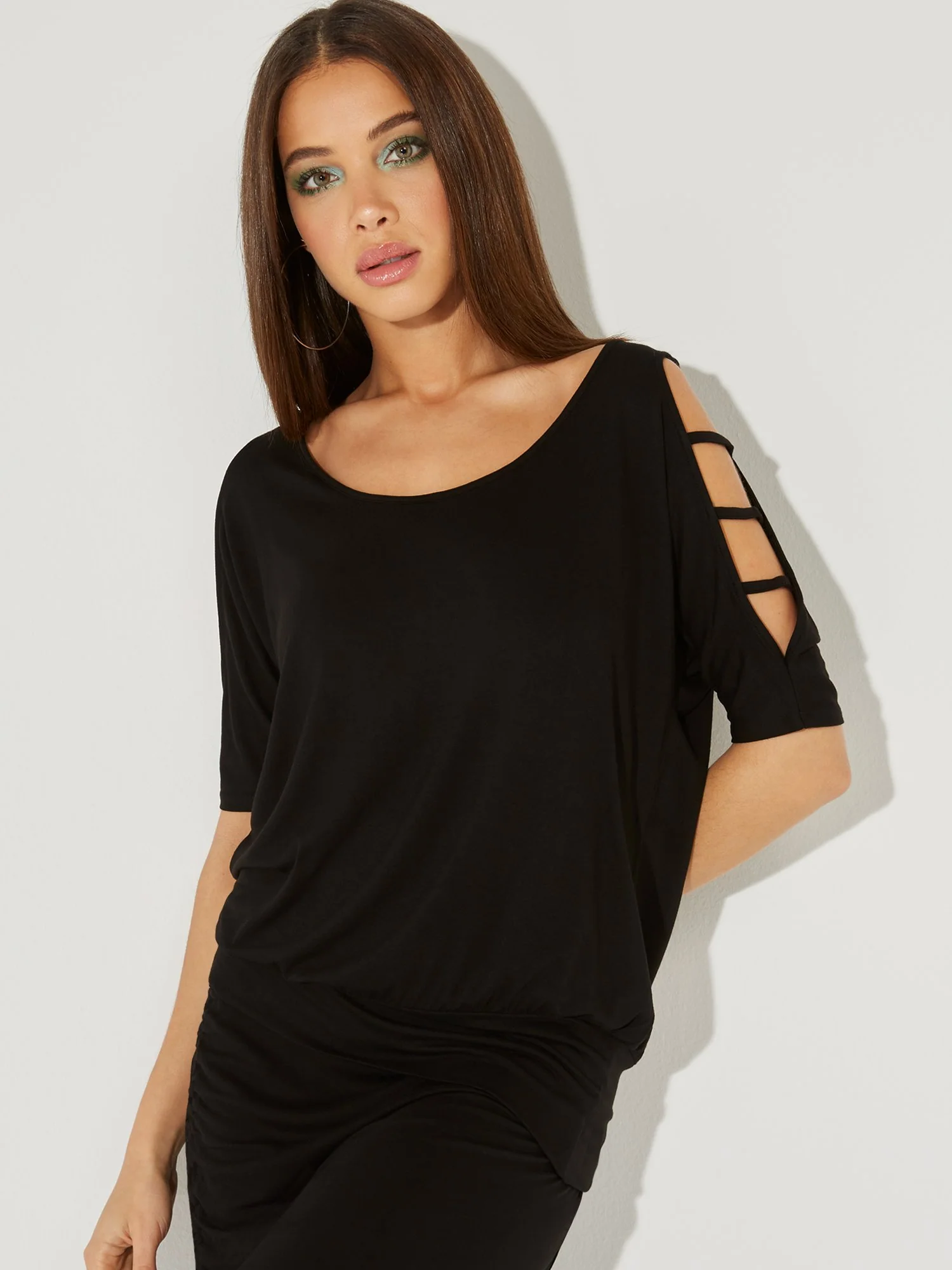 Ladder-Sleeve Banded Top - NY&C Style System - Image 2