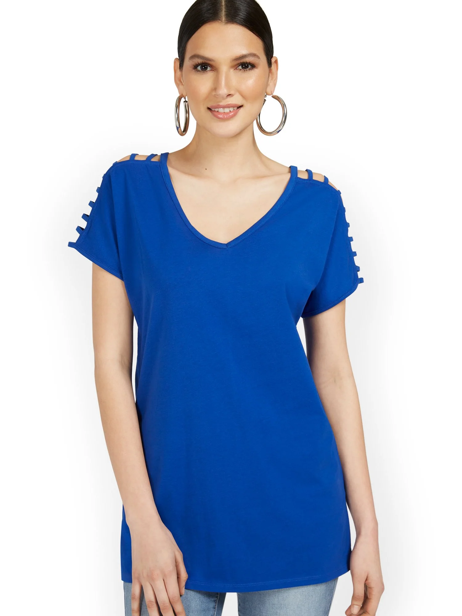 Ladder-Sleeve Perfect Tunic Top - Image 12