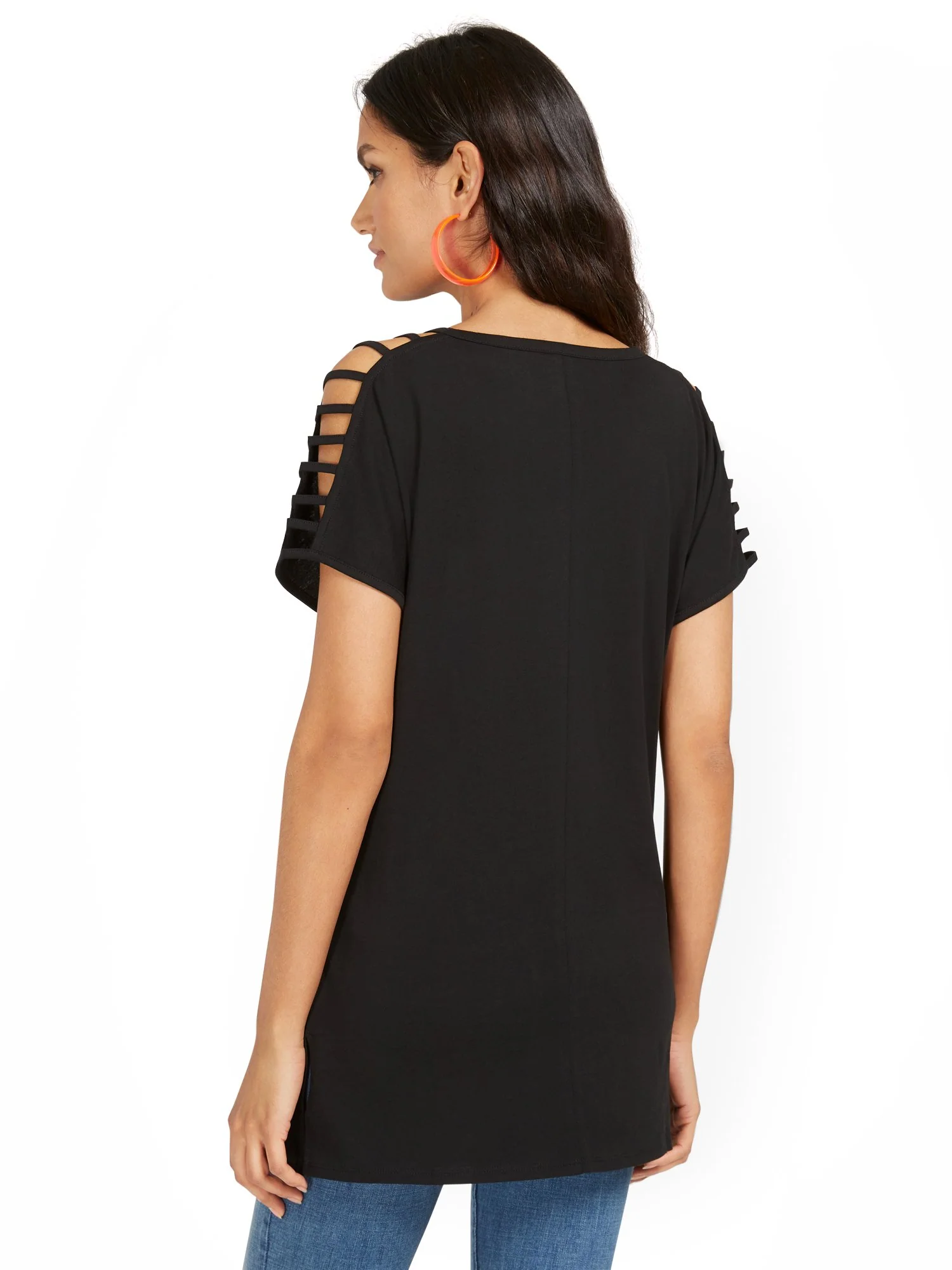 Ladder-Sleeve Perfect Tunic Top - Image 3