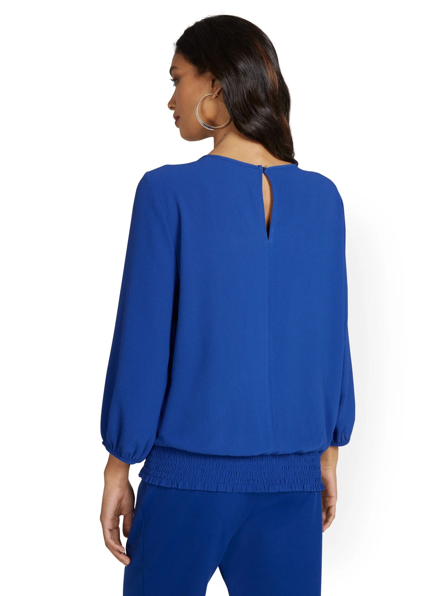 Lattice-Front Blouse - Image 12