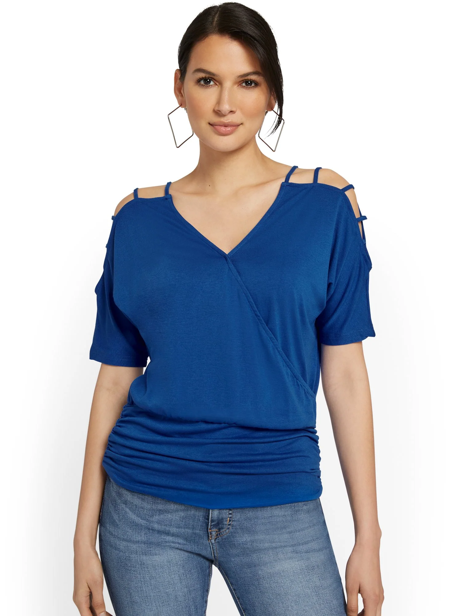 Lattice-Sleeve Banded Top - Image 5