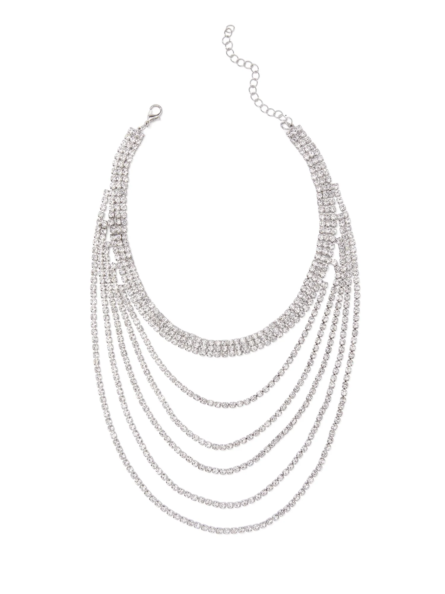 Layered Rhinestone Necklace