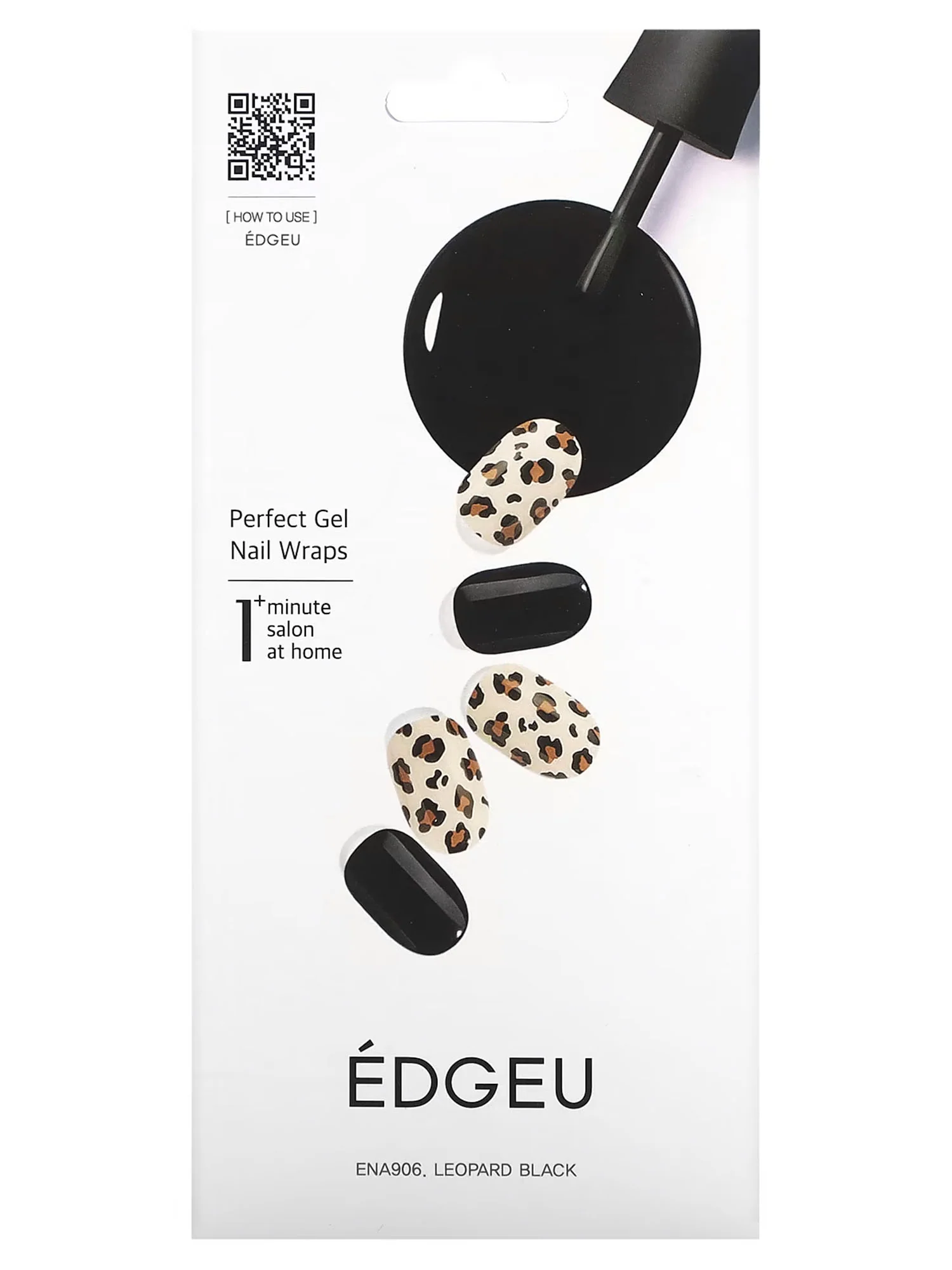 Edegu Leopard Black Nail Wrap - Brands We Love - Image 2