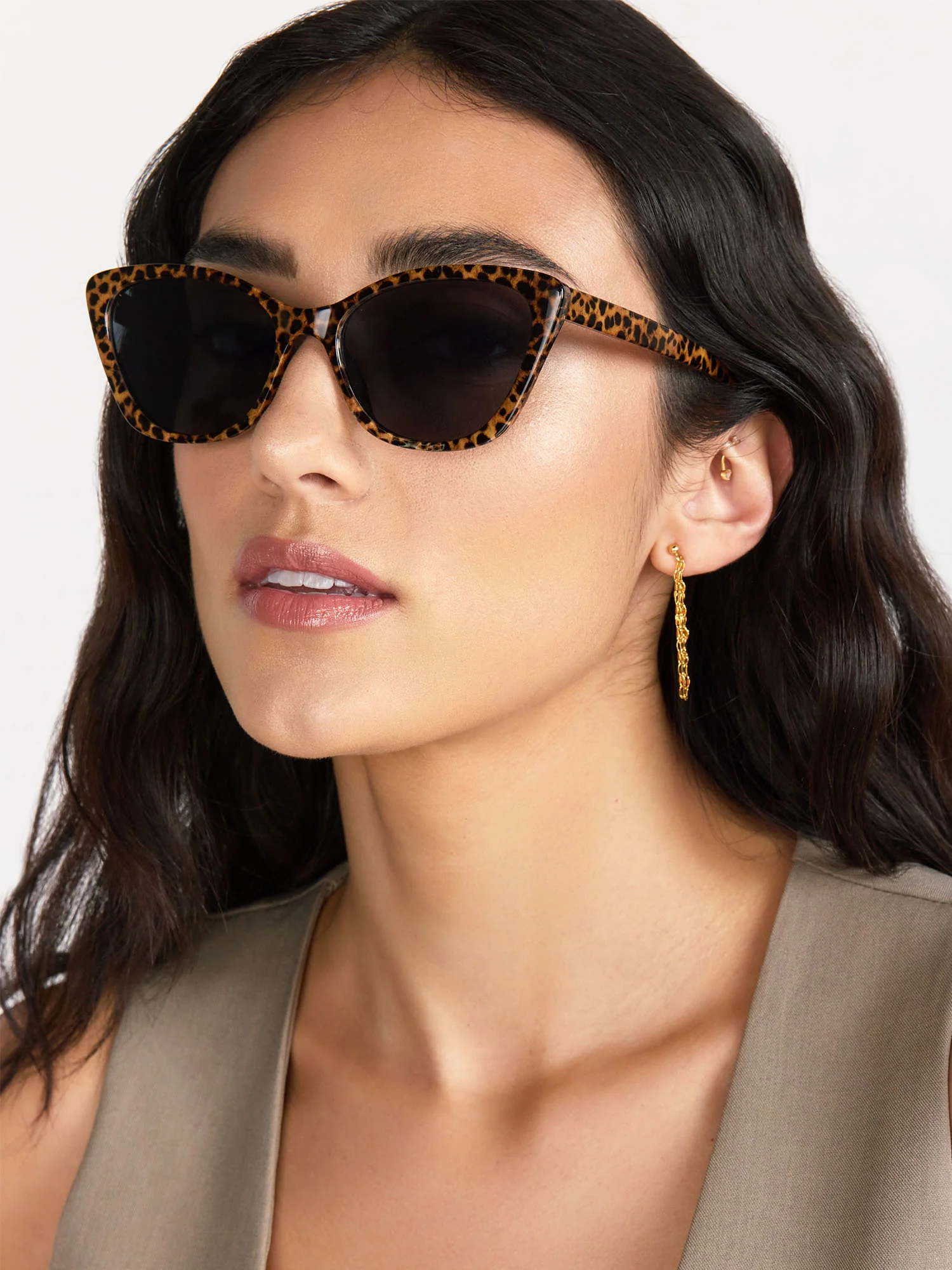 Leopard Cat Eye Sunglasses - Image 2