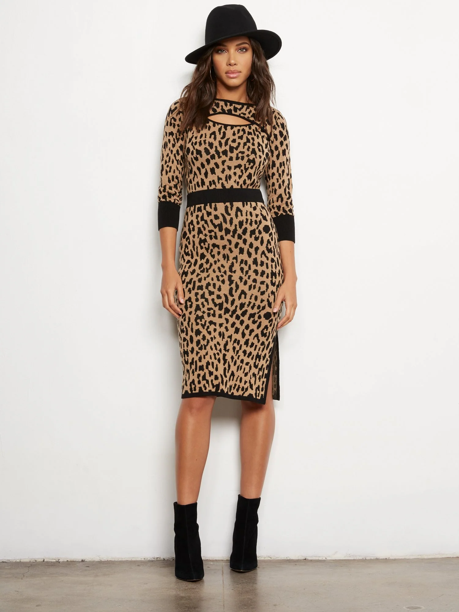 Leopard Cutout Sweater - 7th Avenue - Image 4