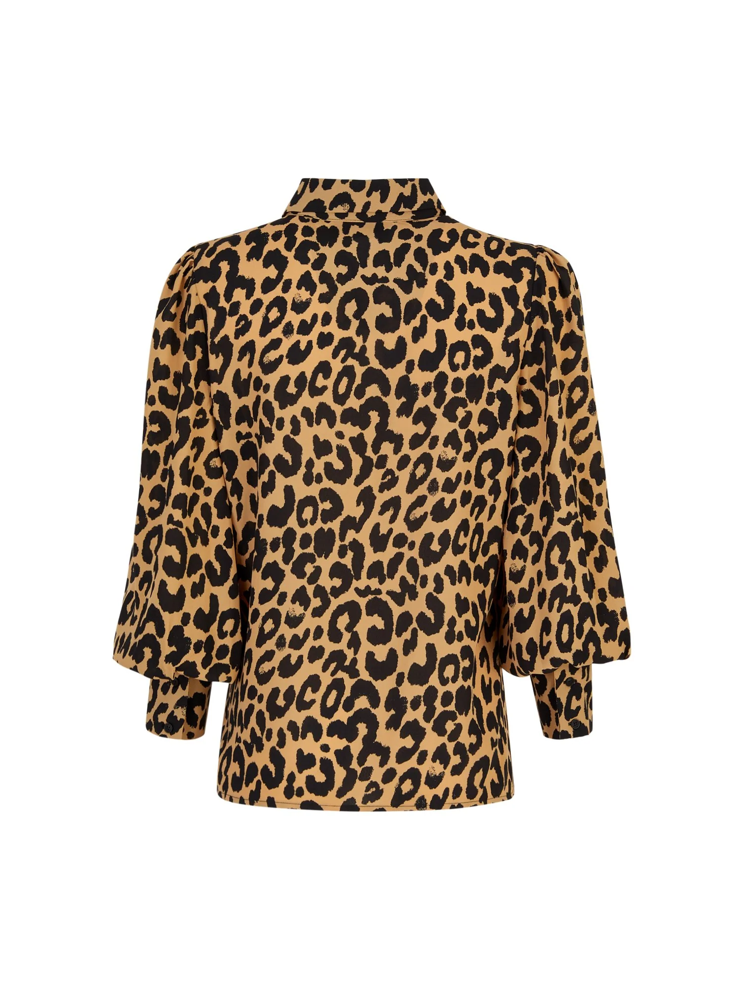 Leopard-Print Balloon-Sleeve Blouse - The NY&C Legacy Collection - Image 3