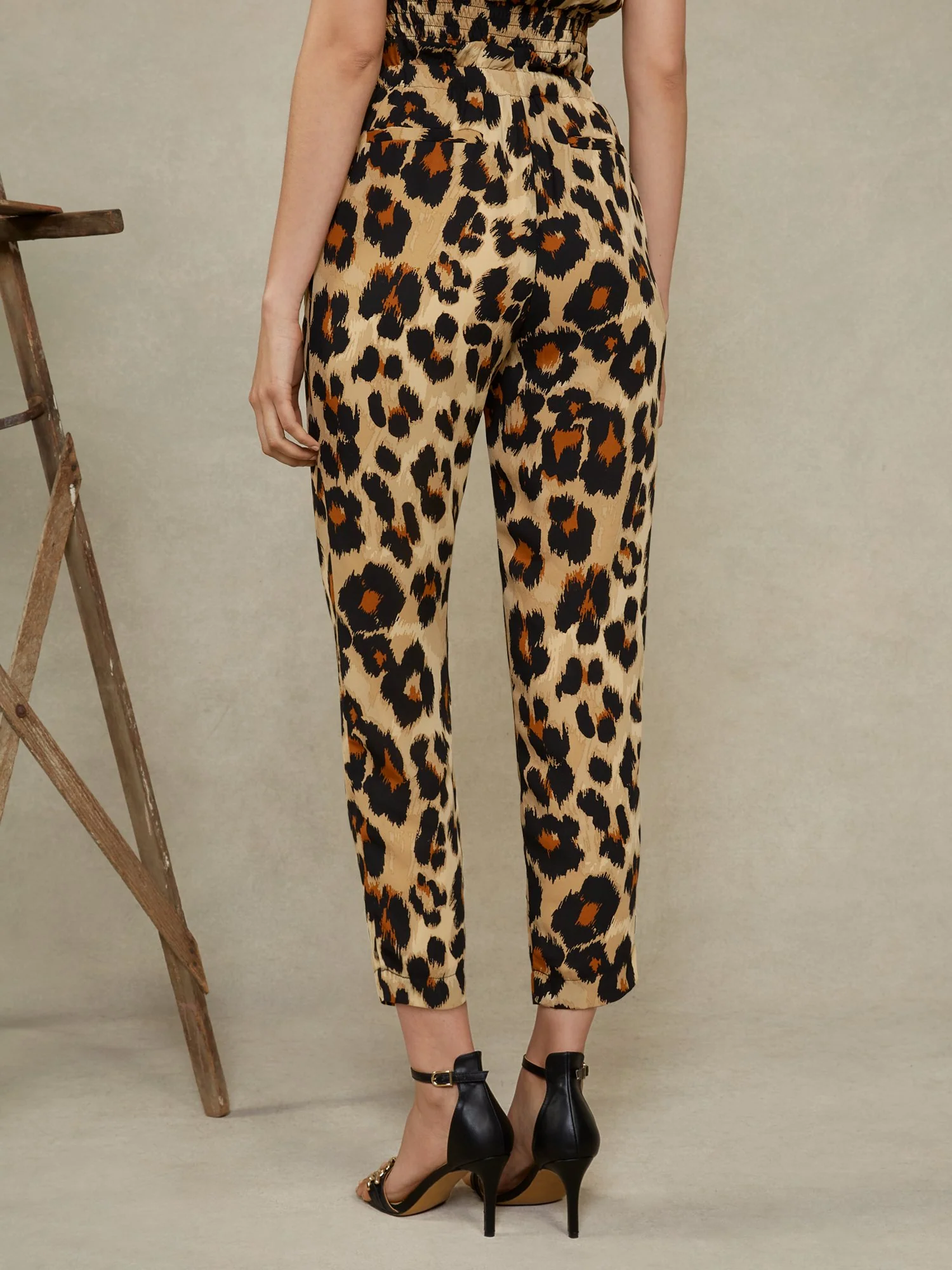 Leopard-Print Belted Ankle Pant - Image 3