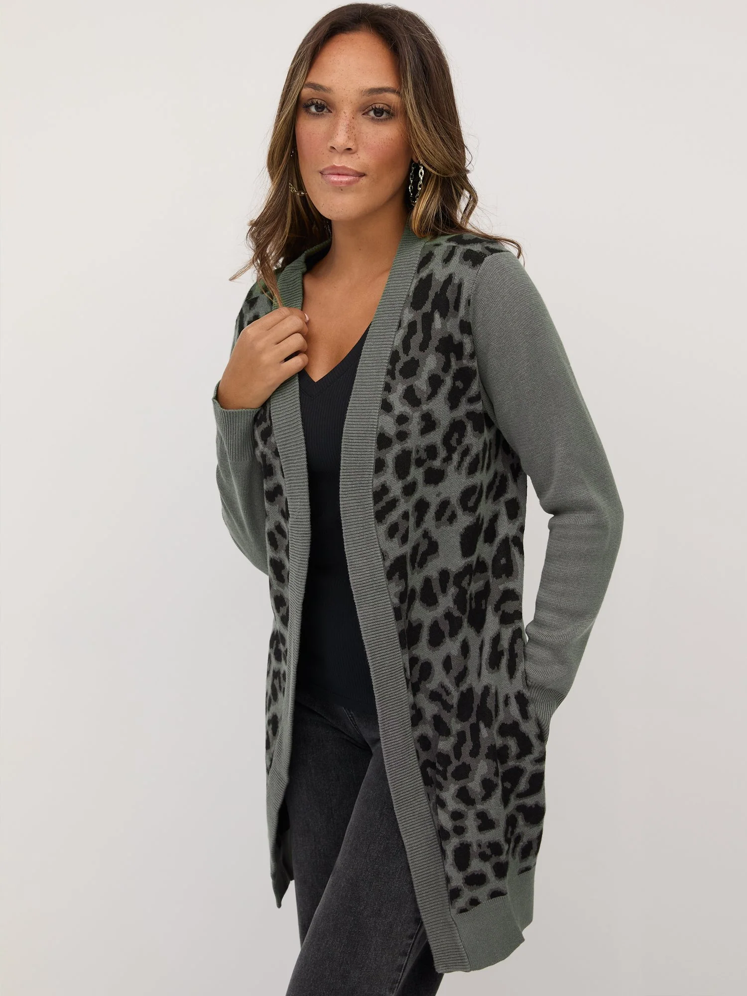 Leopard-Print Coatigan - Image 2