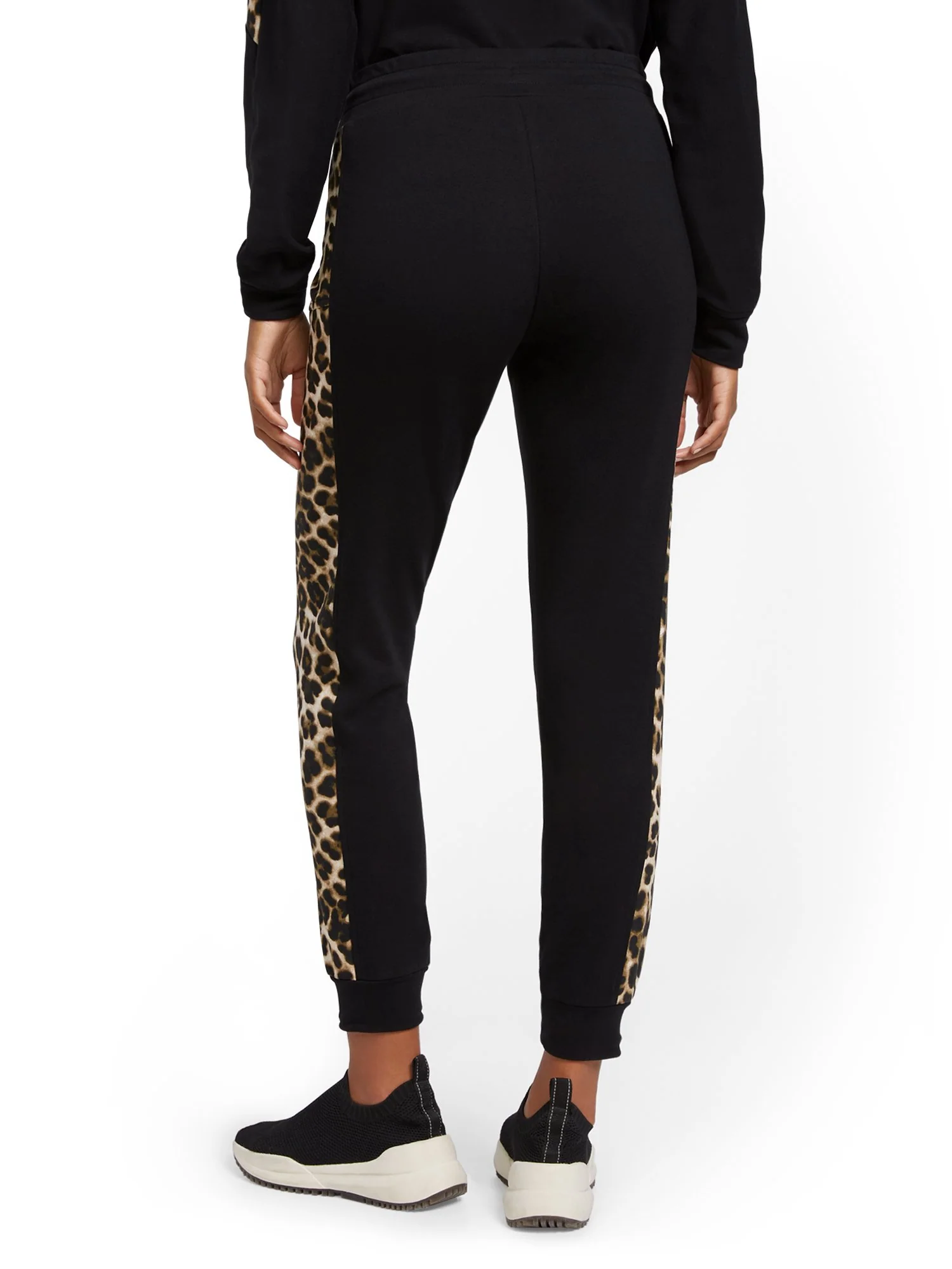 Leopard-Print Colorblock Jogger Pant - Image 3