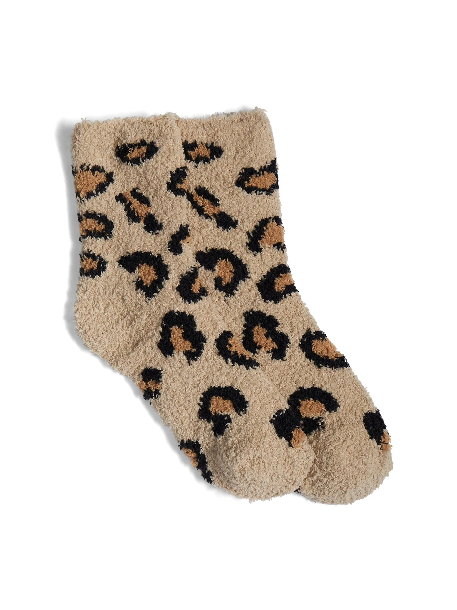Leopard-Print Cozy Socks