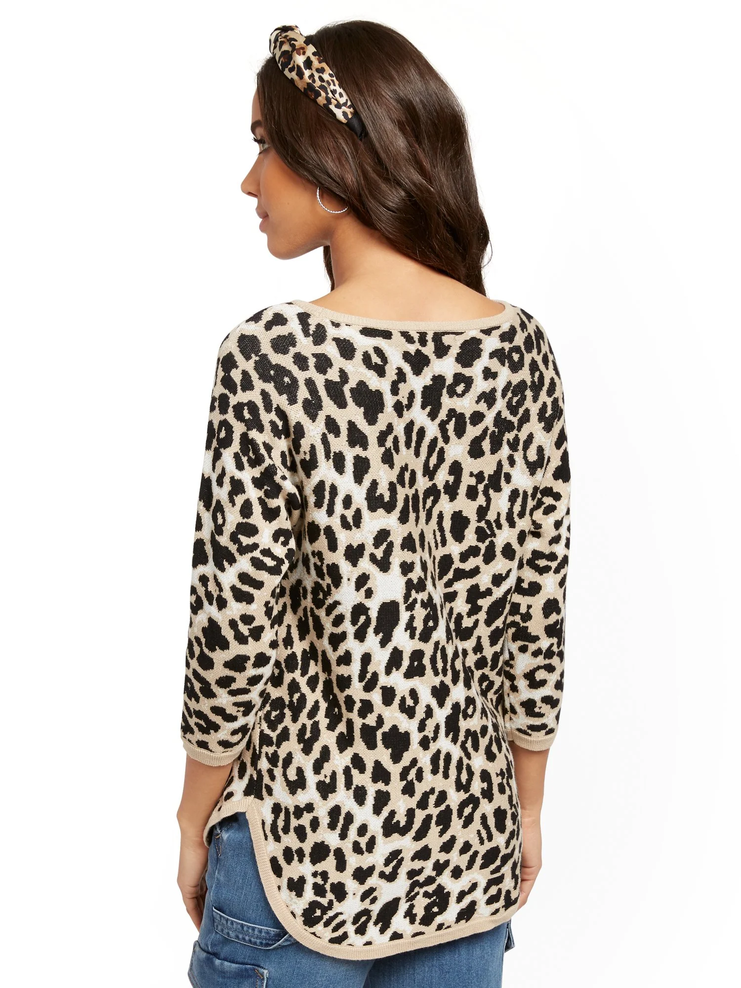 Leopard-Print Dolman Sweater - Image 3