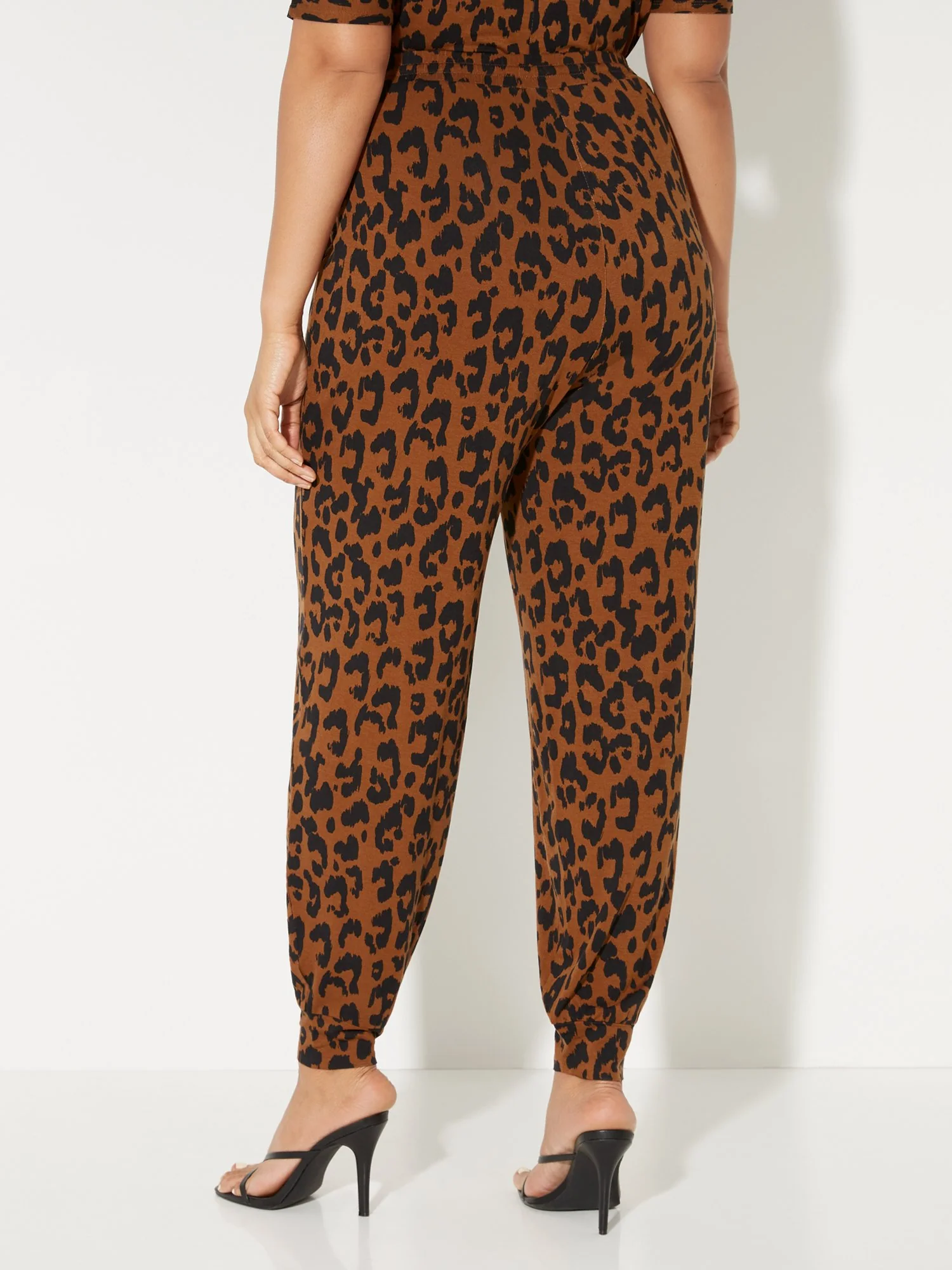 Leopard-Print Drawstring Harem Pant - NY&C Style System - Image 3