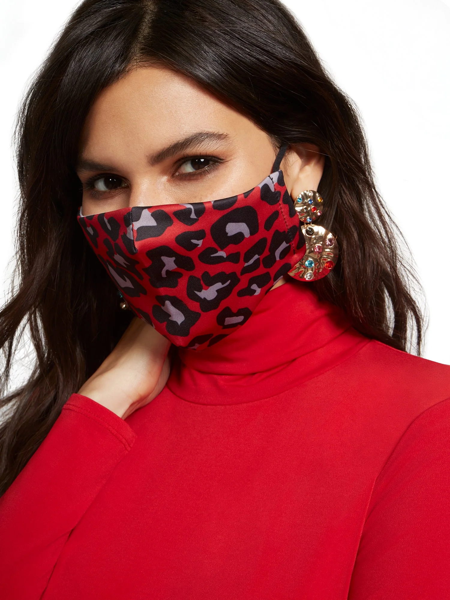 Leopard Print Face Mask - Image 3