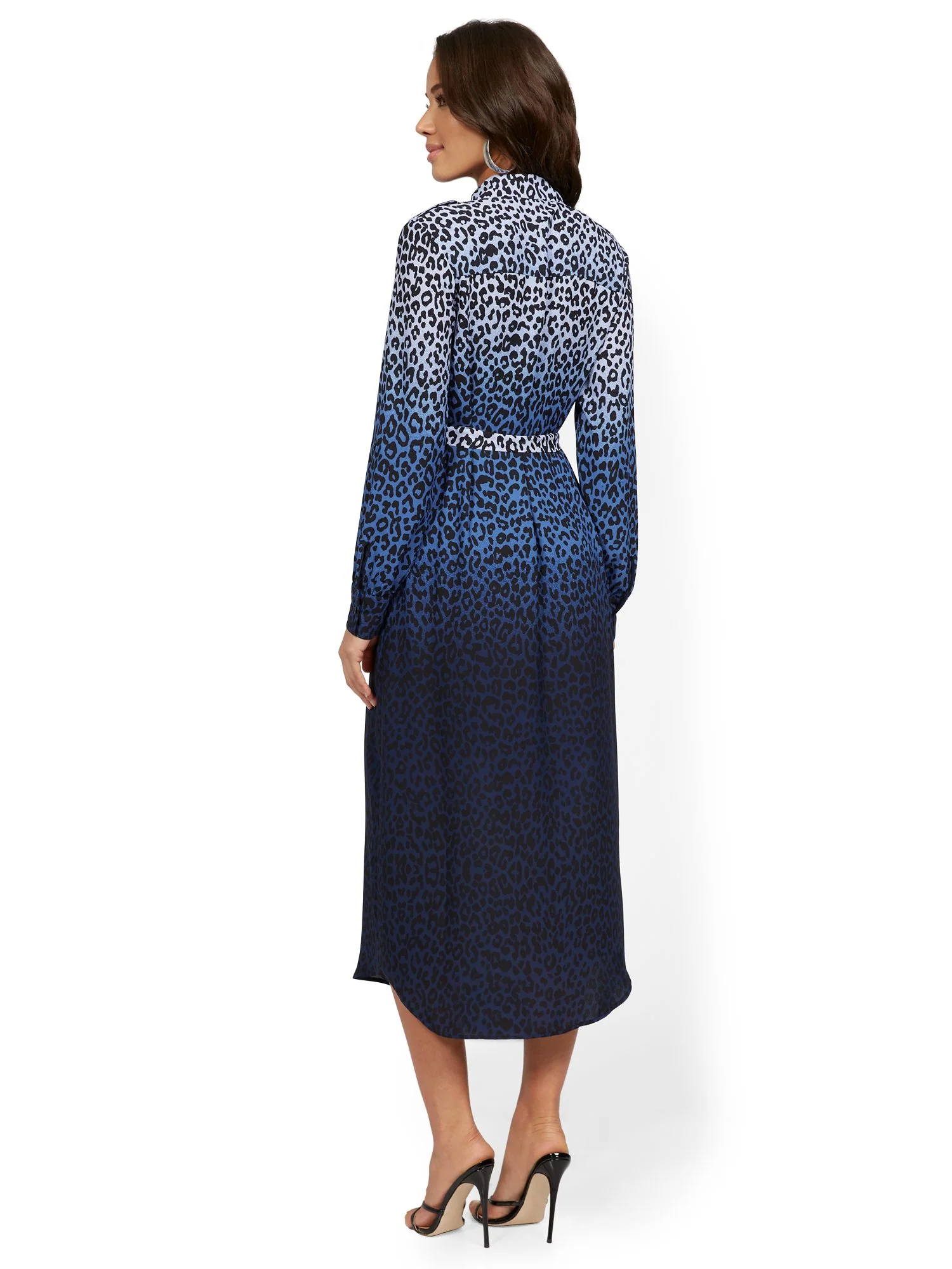 Leopard-Print Midi Shirtdress - Image 3