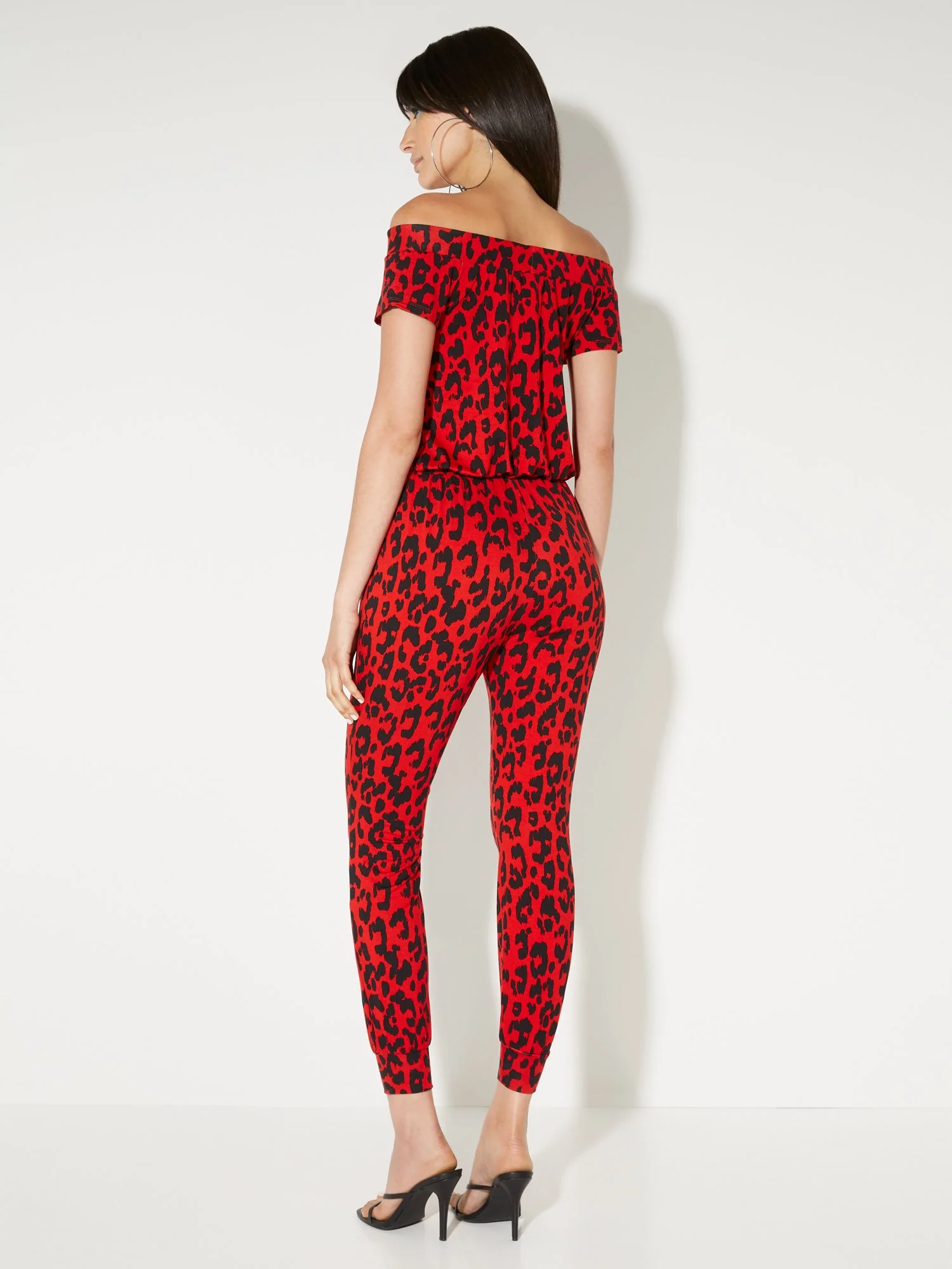 Leopard-Print Off-The-Shoulder Jumpsuit - NY&C Style System - Image 3