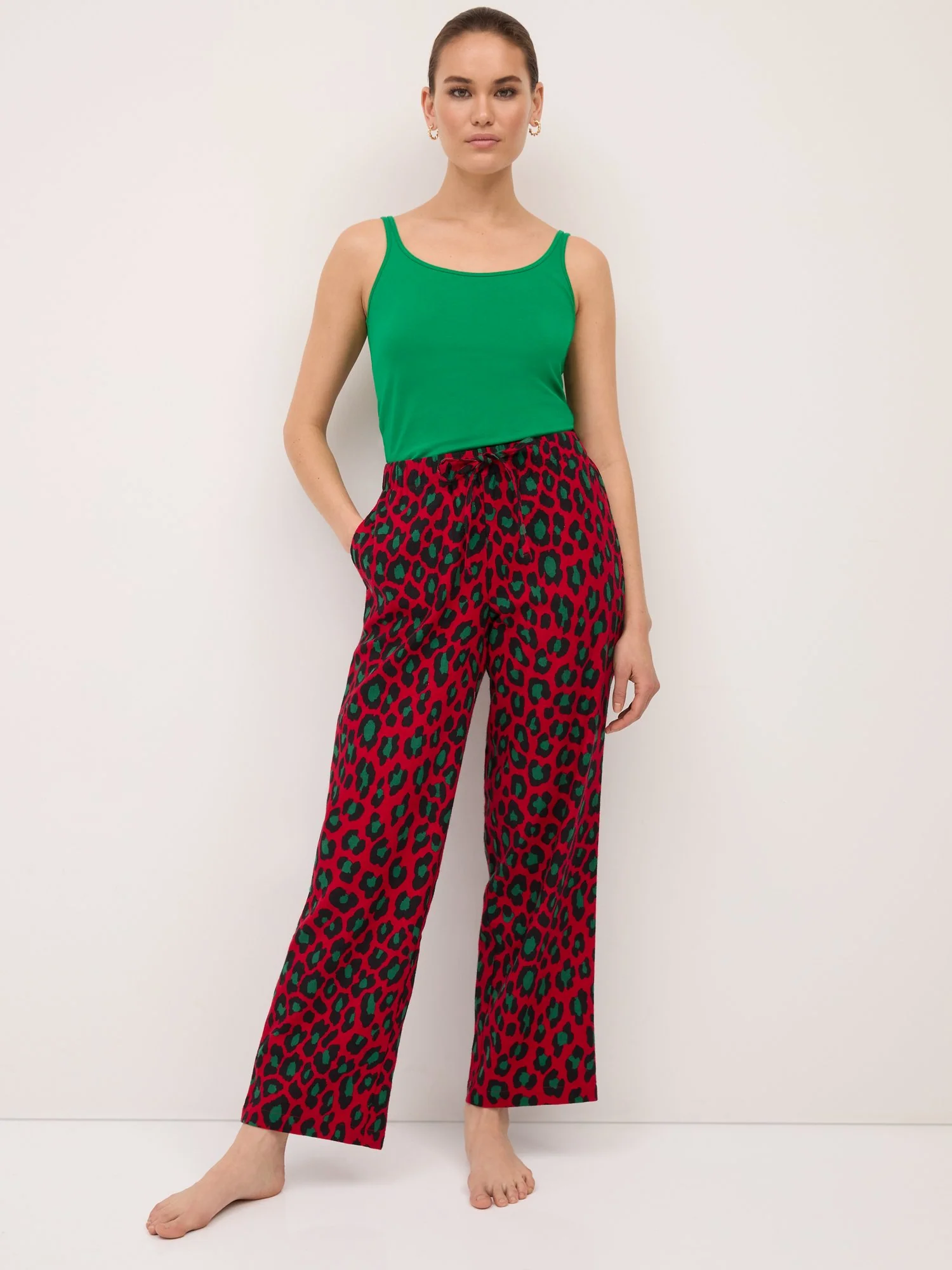Leopard-Print Pajama Pant