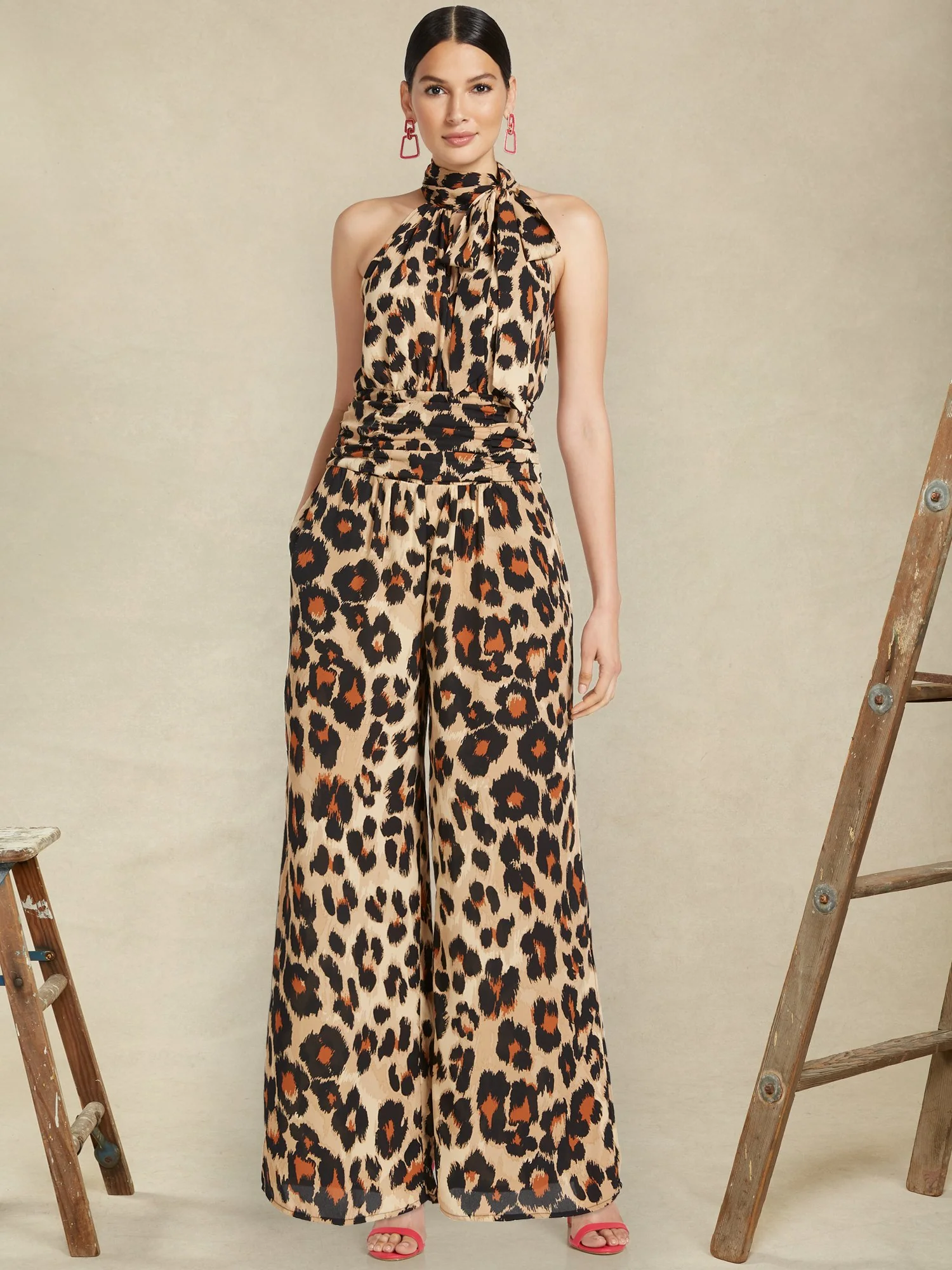 Leopard-Print Palazzo Pant - Image 2