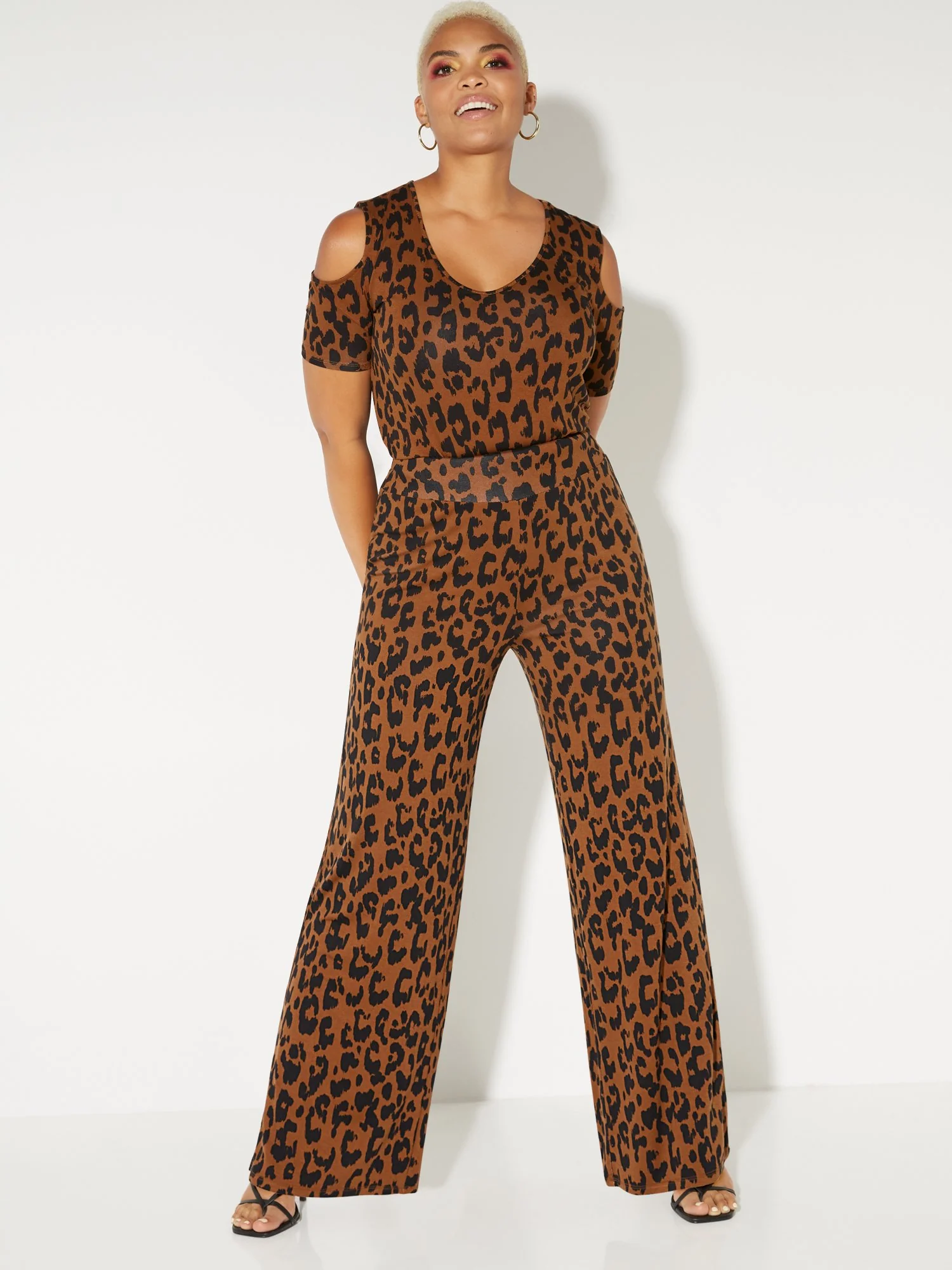 Leopard-Print Palazzo Pant - NY&C Style System - Image 2