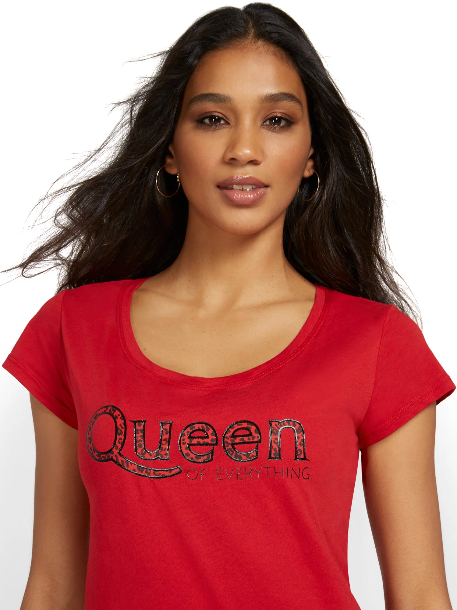 Leopard-Print Queen Graphic Tee - Image 2