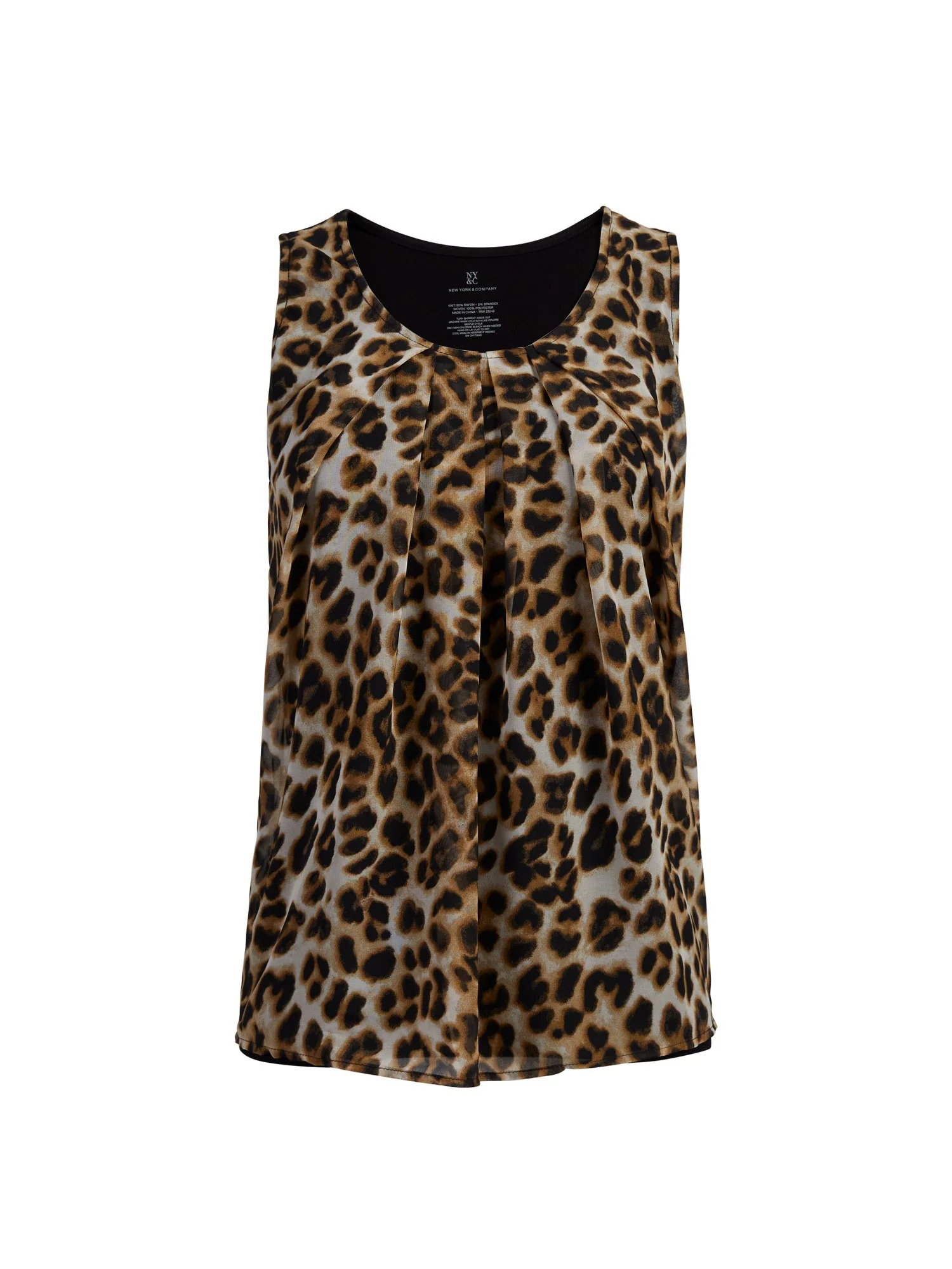 Leopard-Print Sleeveless Top - Image 2