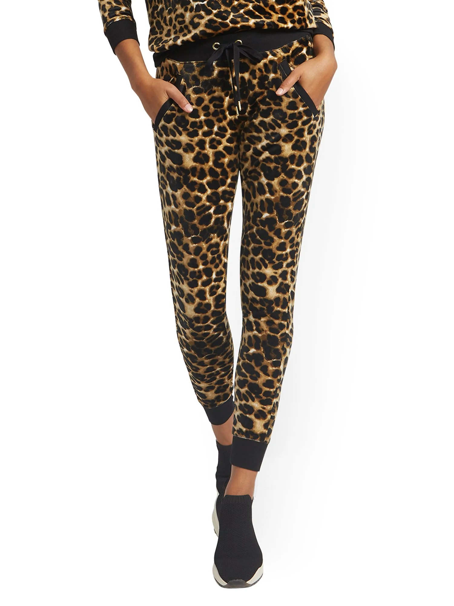 Leopard-Print Velour Jogger Pant - Dreamy Velour Collection - Image 2