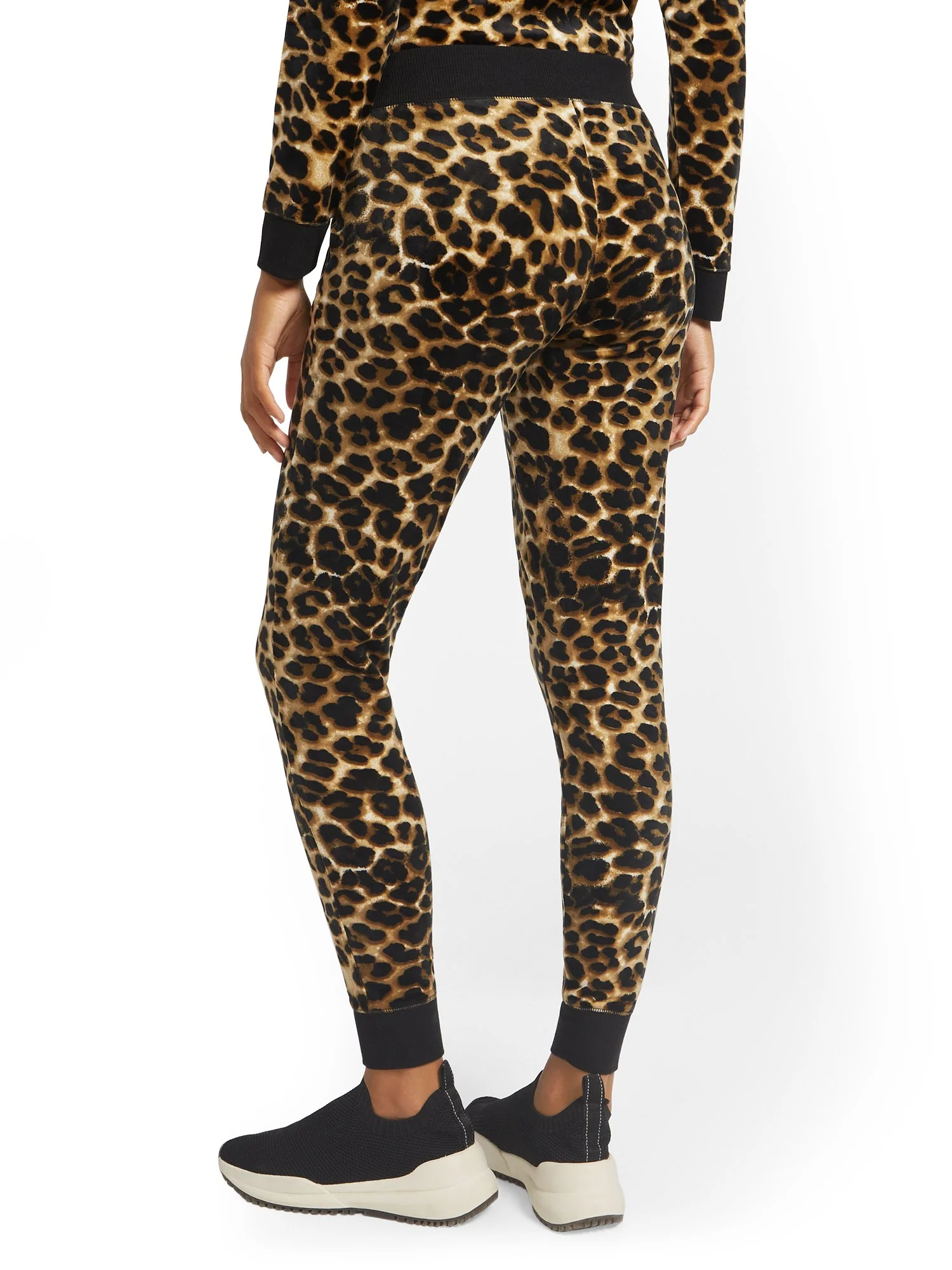 Leopard-Print Velour Jogger Pant - Dreamy Velour Collection - Image 3
