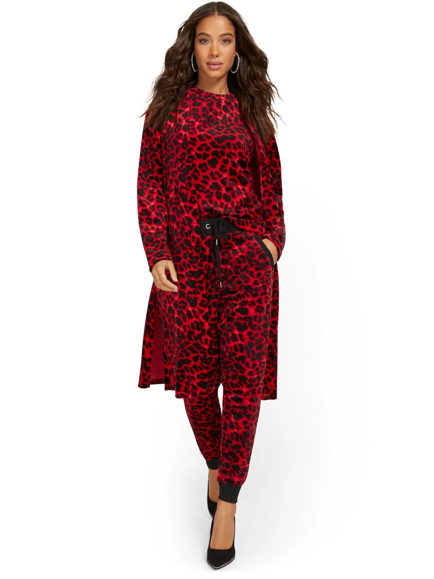 Leopard-Print Velour Jogger Pant - Dreamy Velour Collection - Image 8