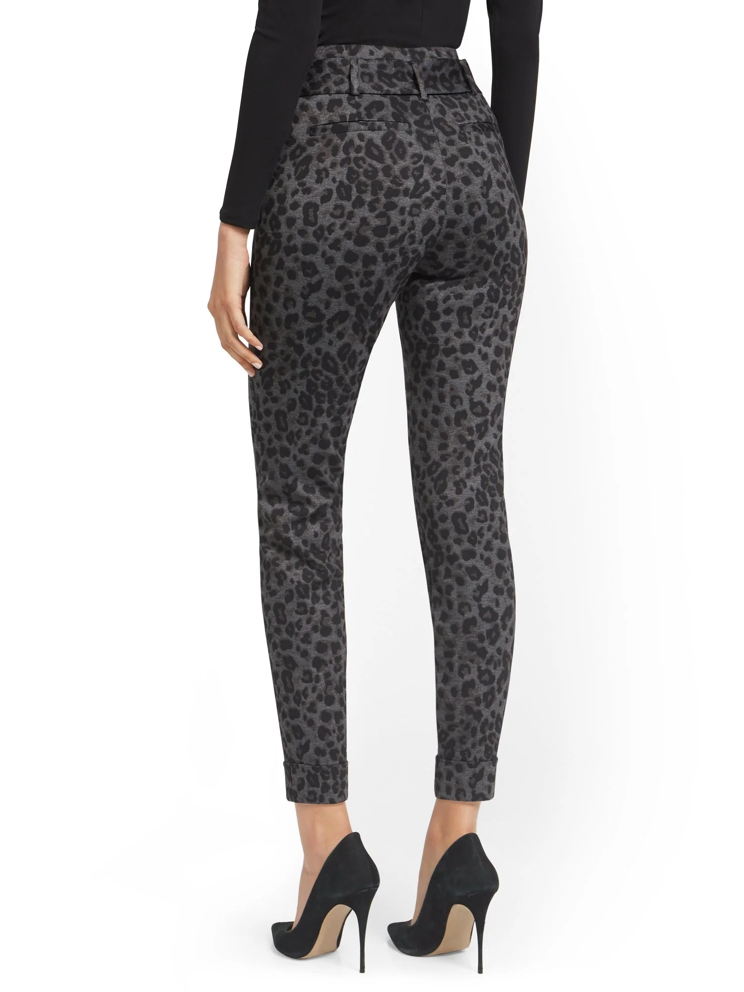 Leopard Pull-On Slim-Leg Pant - Superflex - Image 3